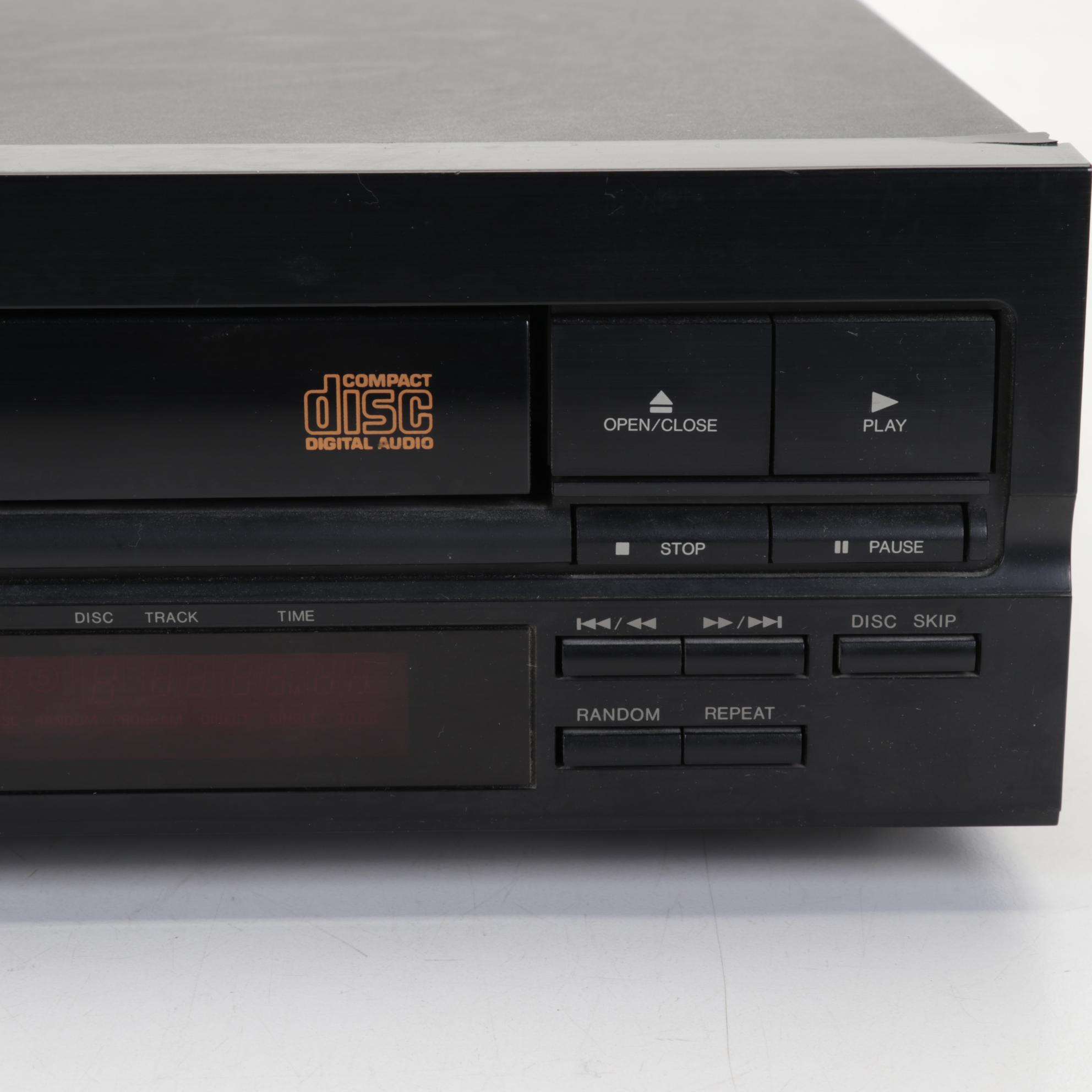 Stereo System with Kenwood Amplifier and Tuner and Denon CD Changer