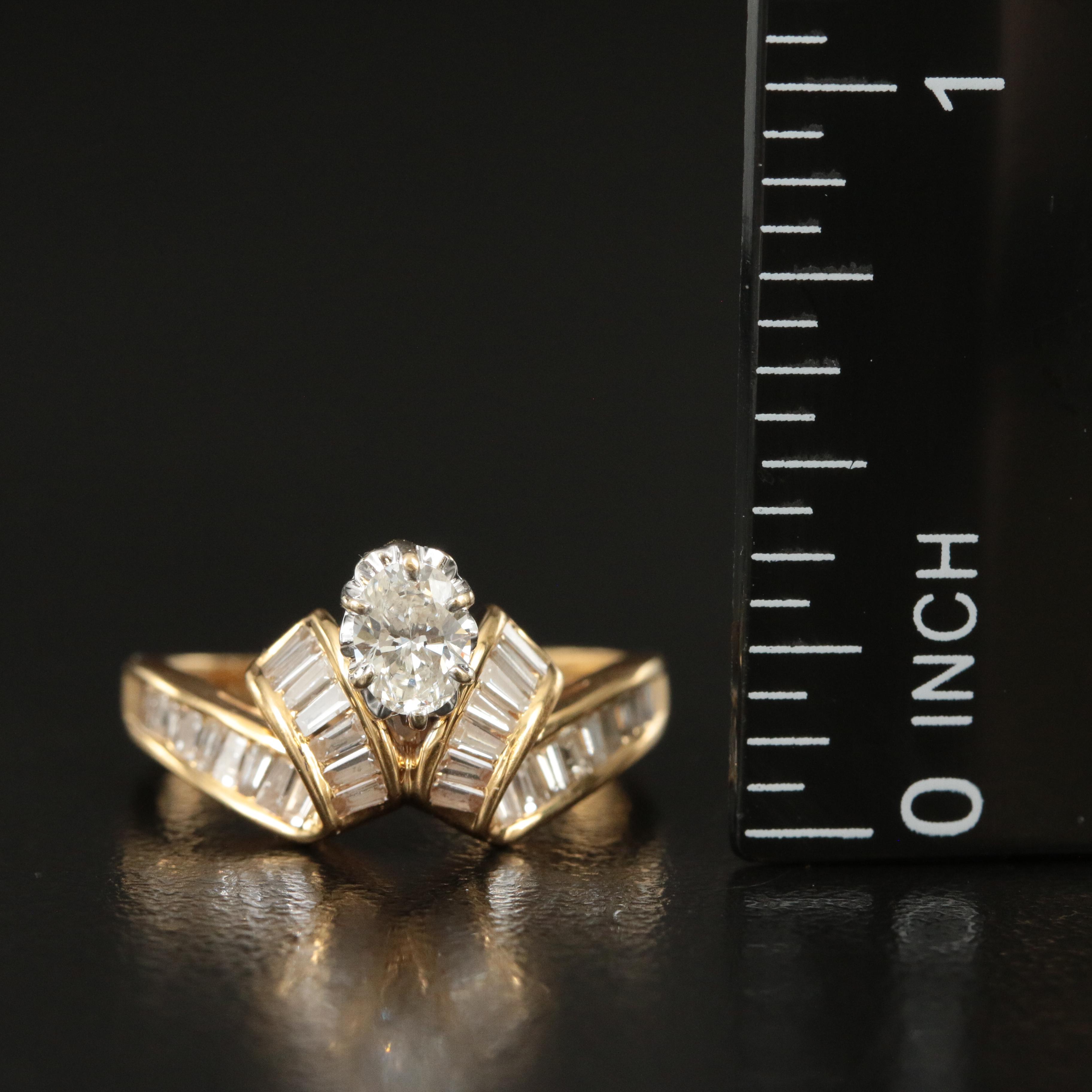 18K Diamond Ribbon Ring