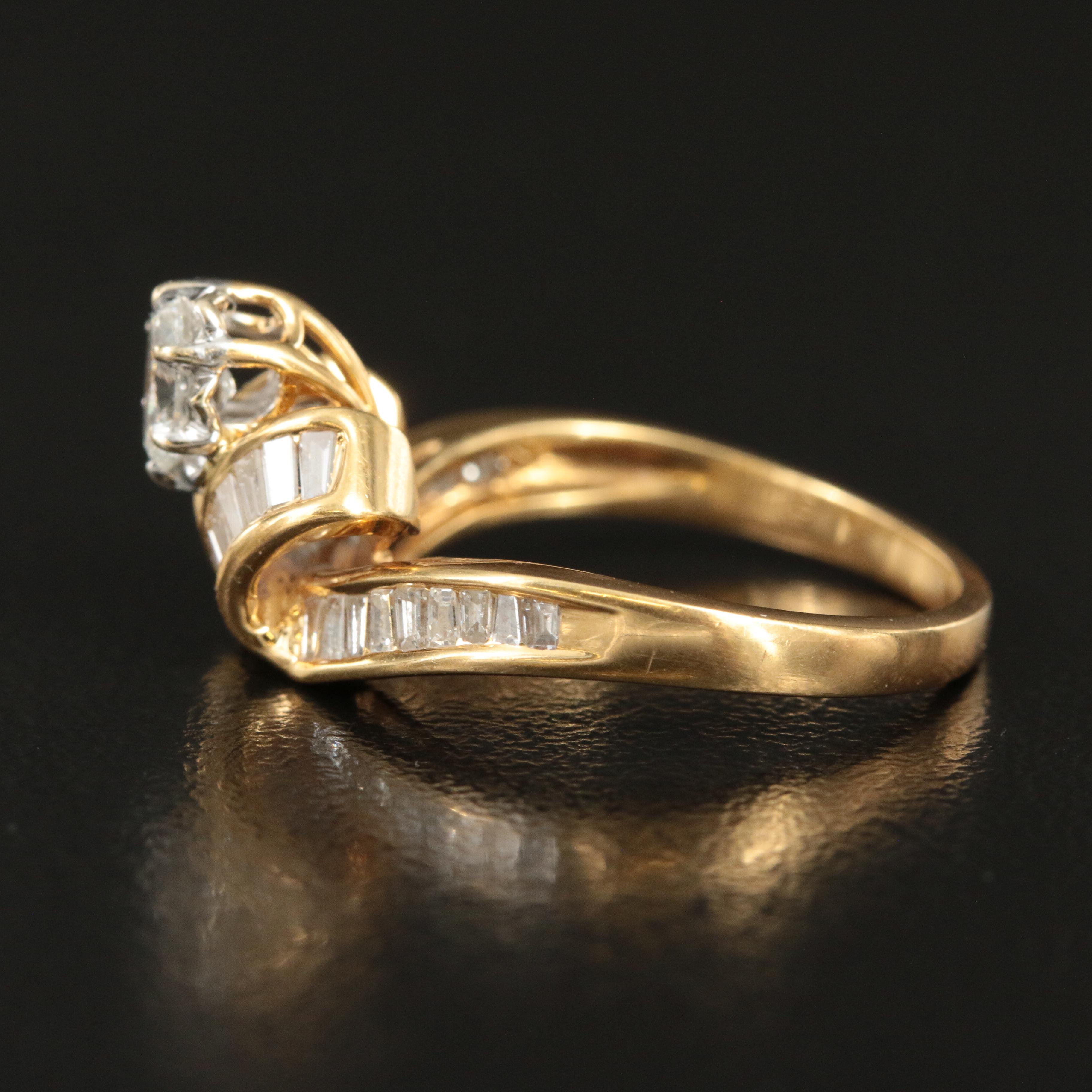 18K Diamond Ribbon Ring