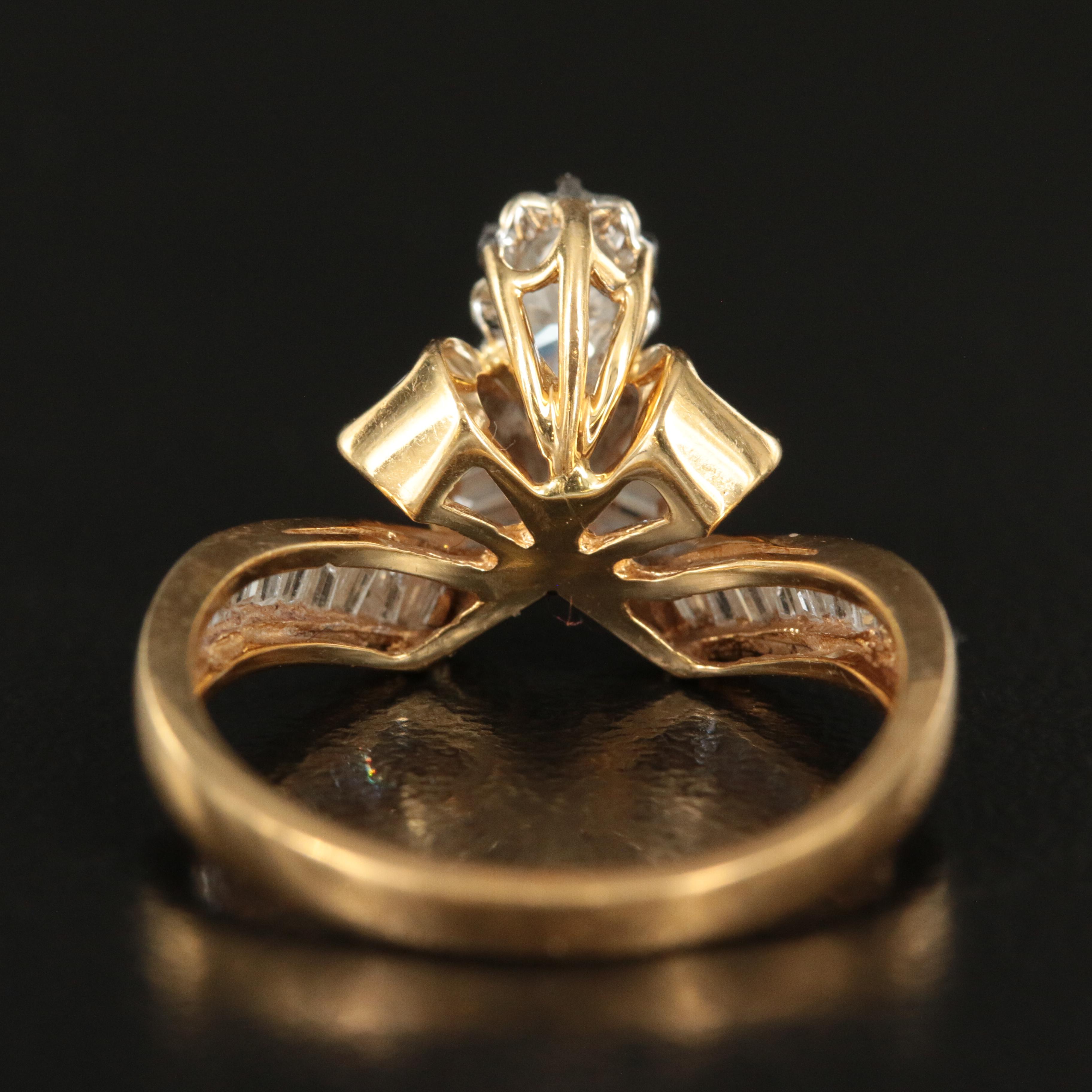 18K Diamond Ribbon Ring