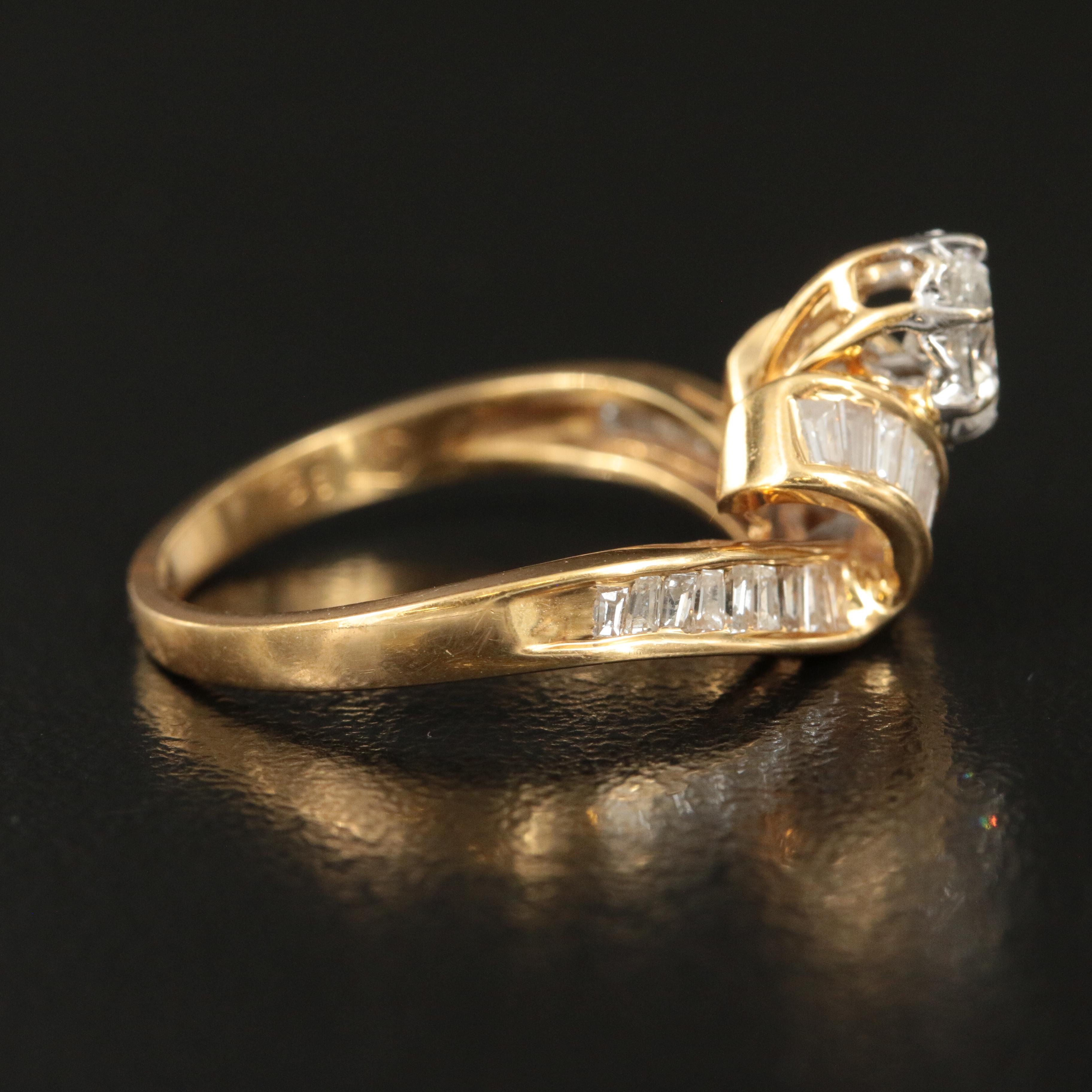 18K Diamond Ribbon Ring