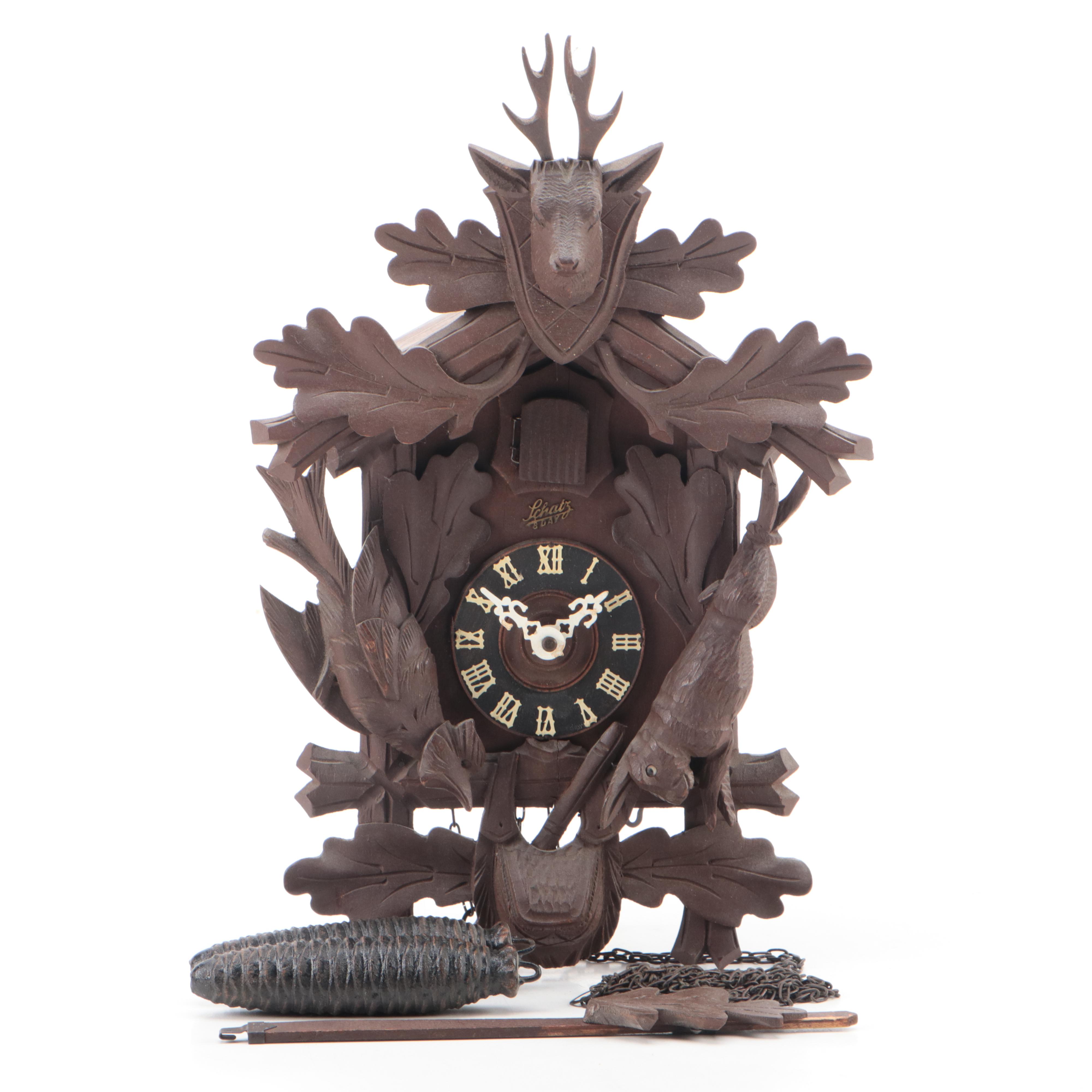 Schatz German Wooden Cuckoo Clock