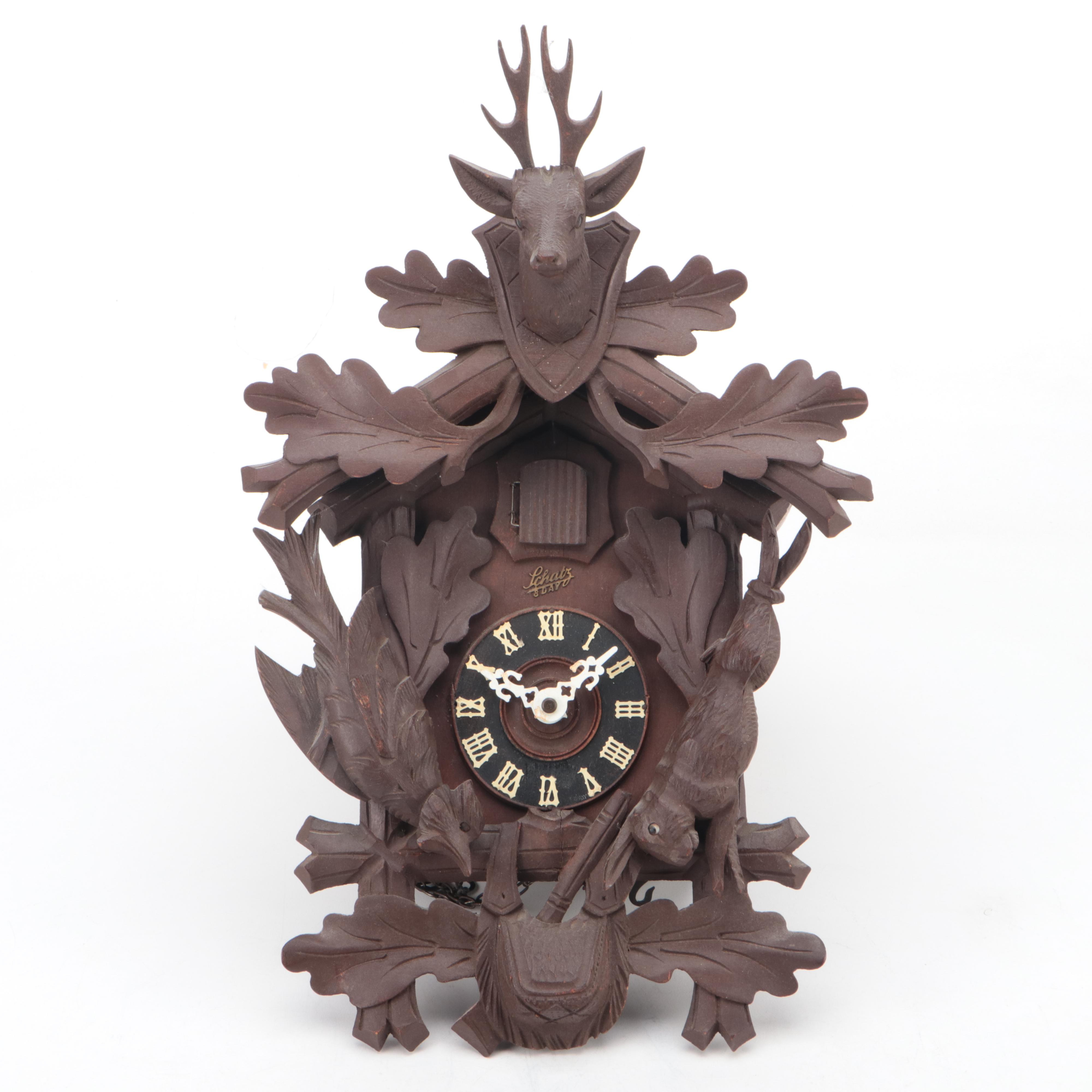 Schatz German Wooden Cuckoo Clock