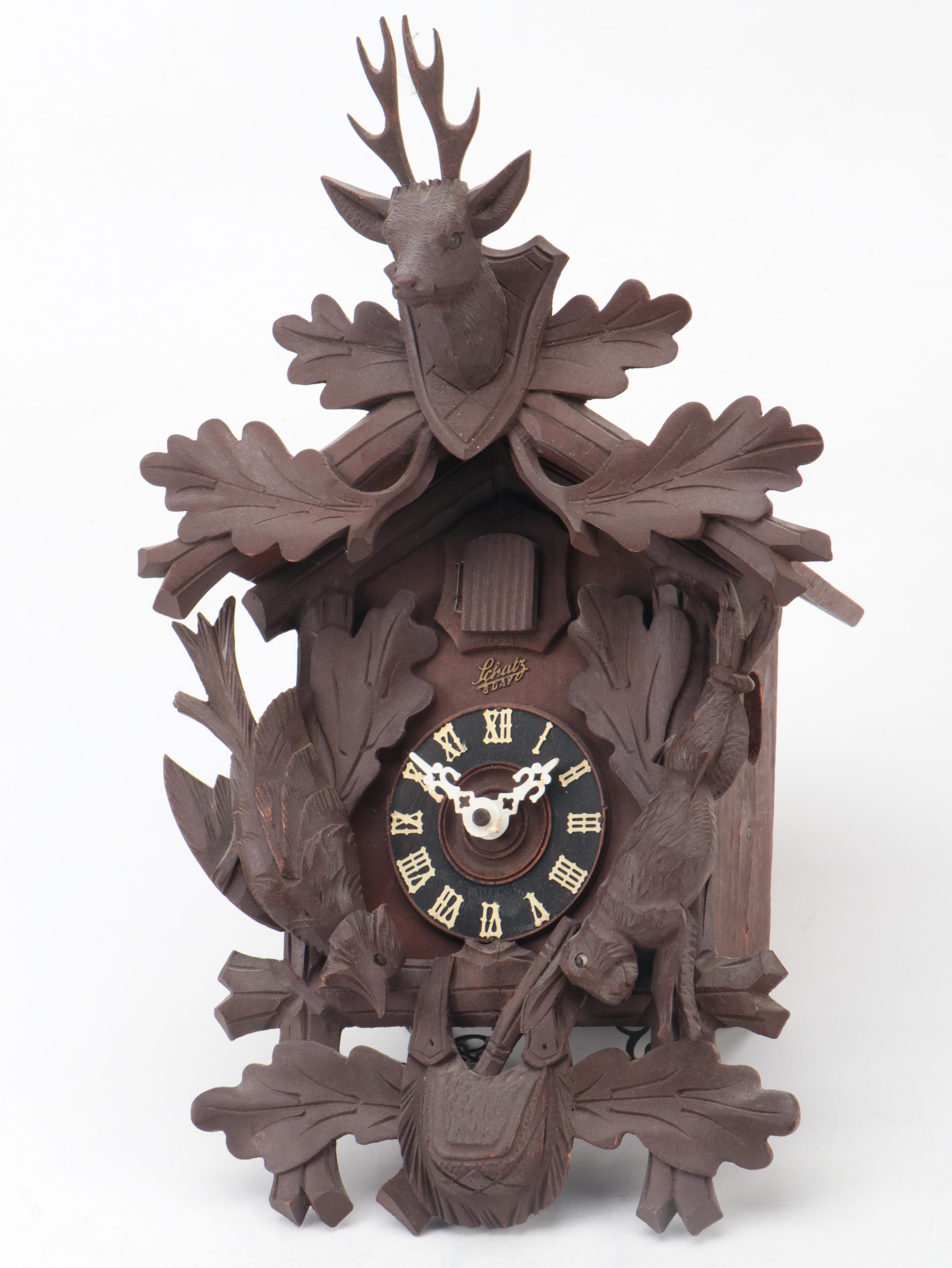 Schatz German Wooden Cuckoo Clock