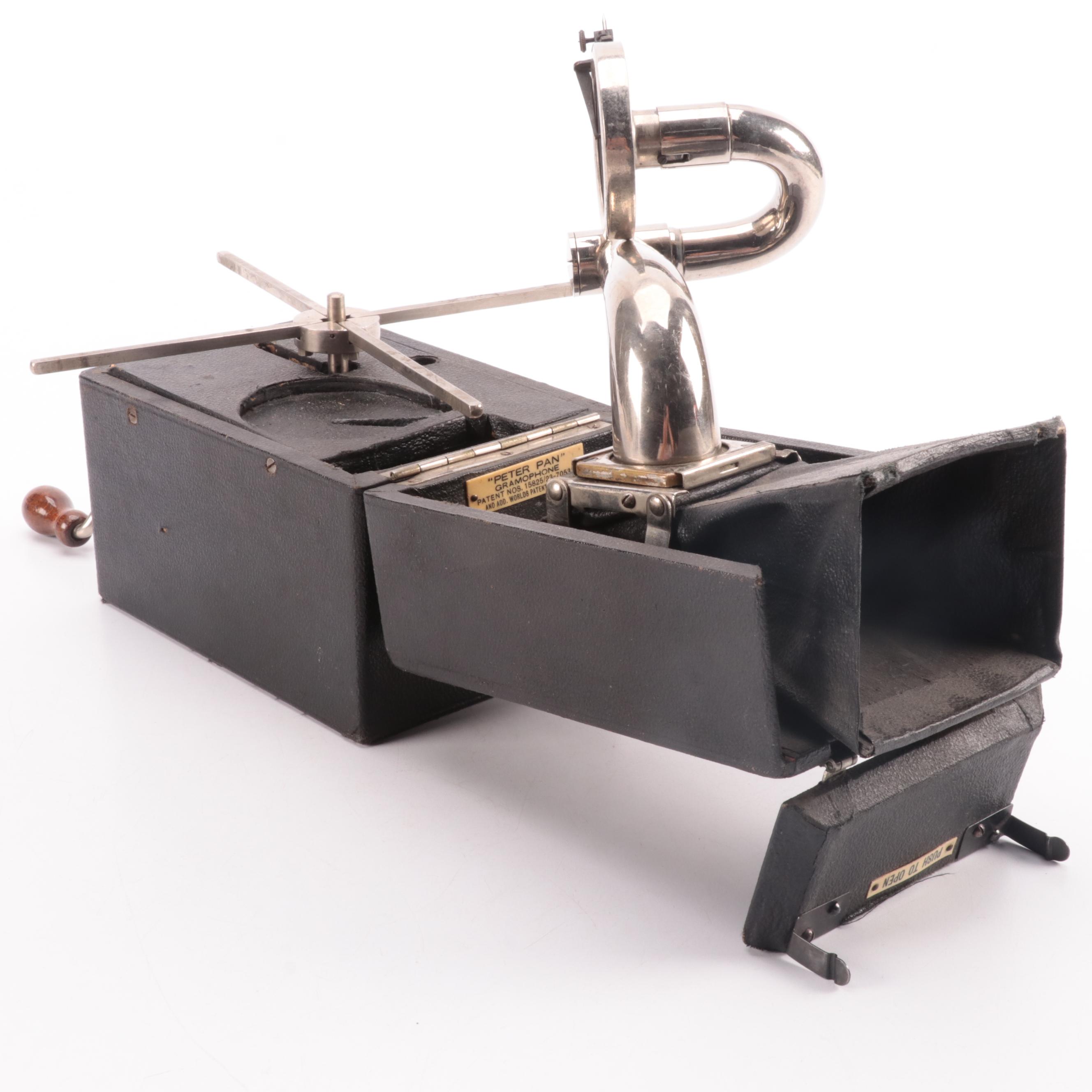Peter Pan Portable Gramophone, Early 20th Century