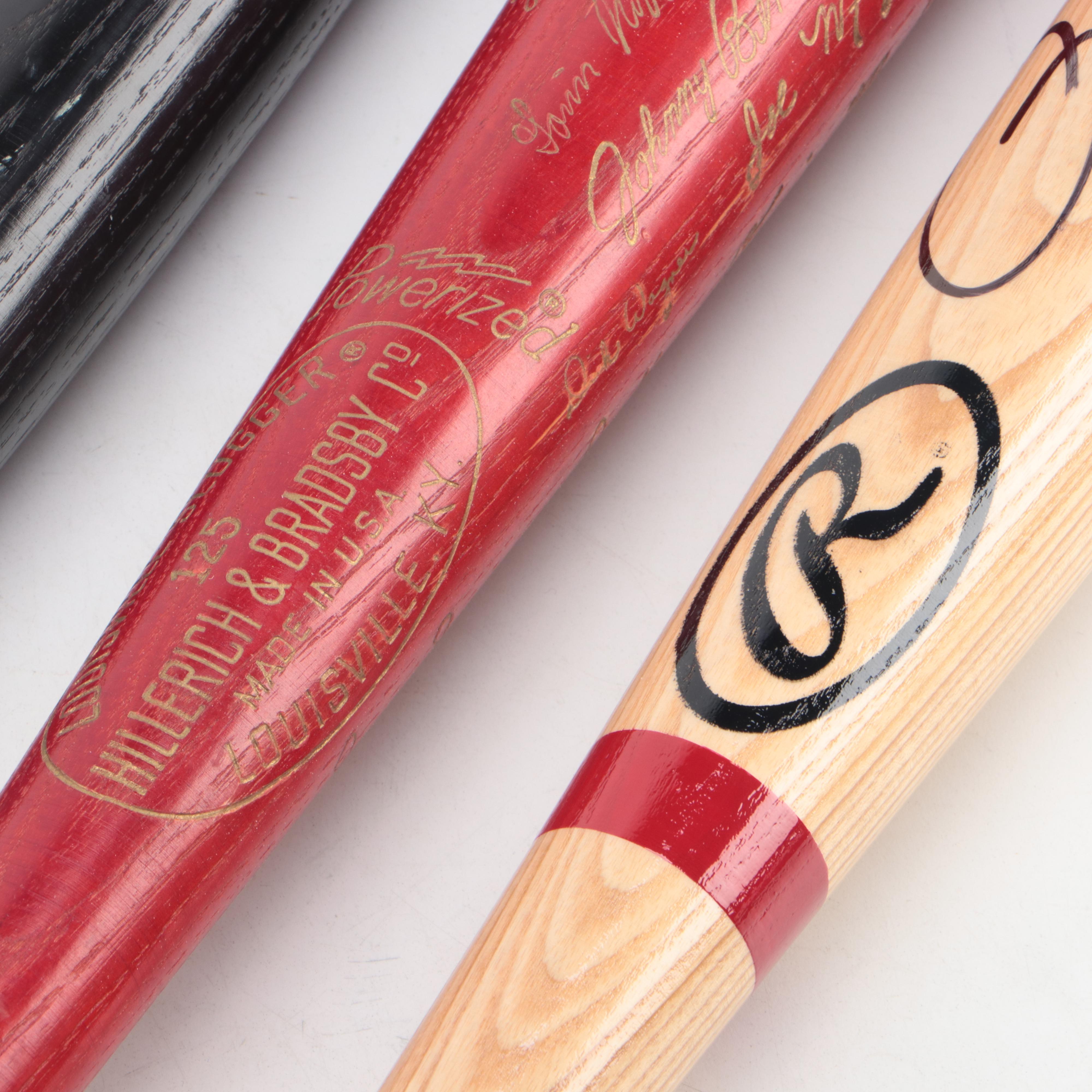 Pete Rose Signed Rawlings Bat with Mickey Mantle Signature Model Baseball Bat