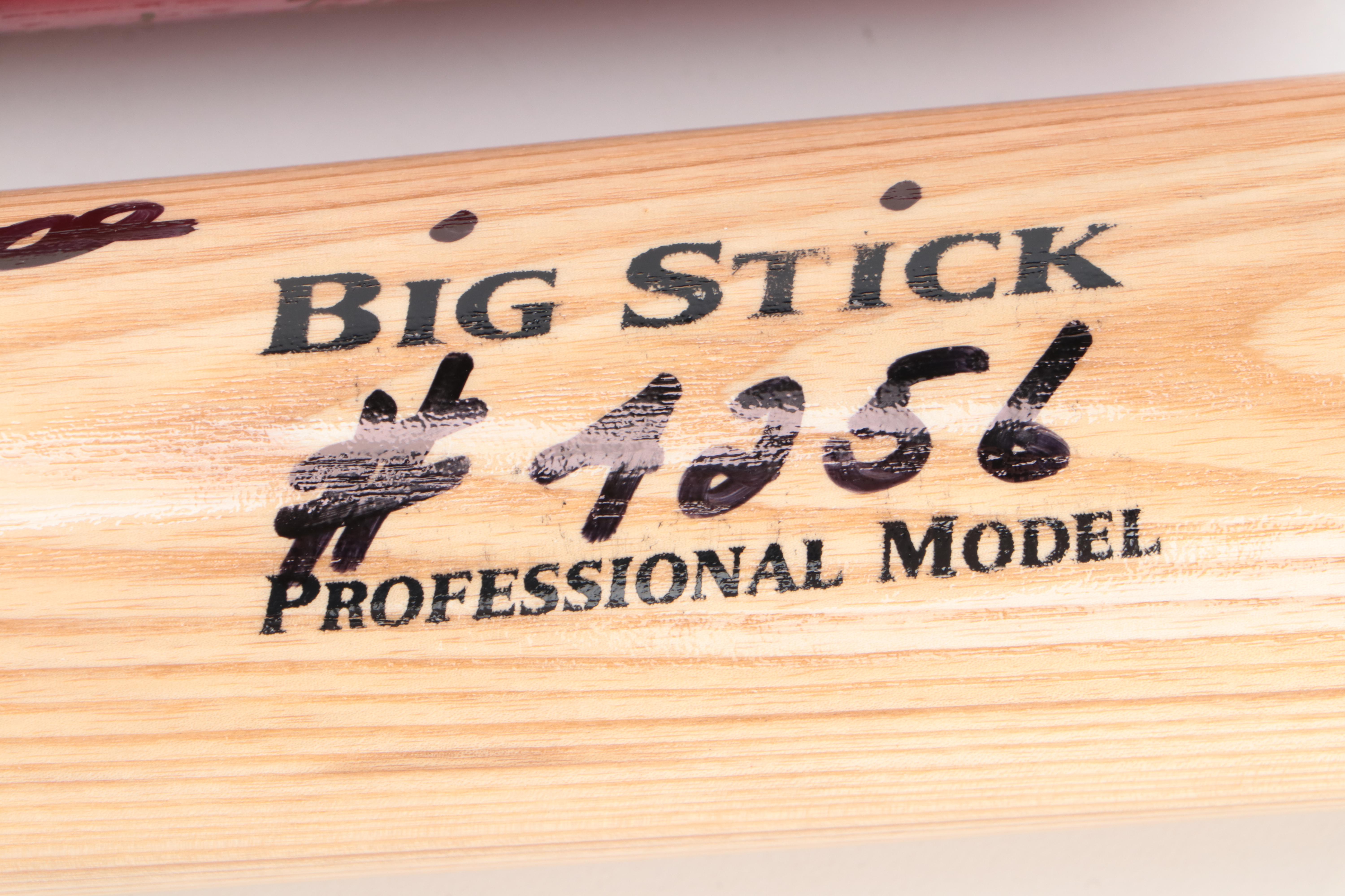 Pete Rose Signed Rawlings Bat with Mickey Mantle Signature Model Baseball Bat