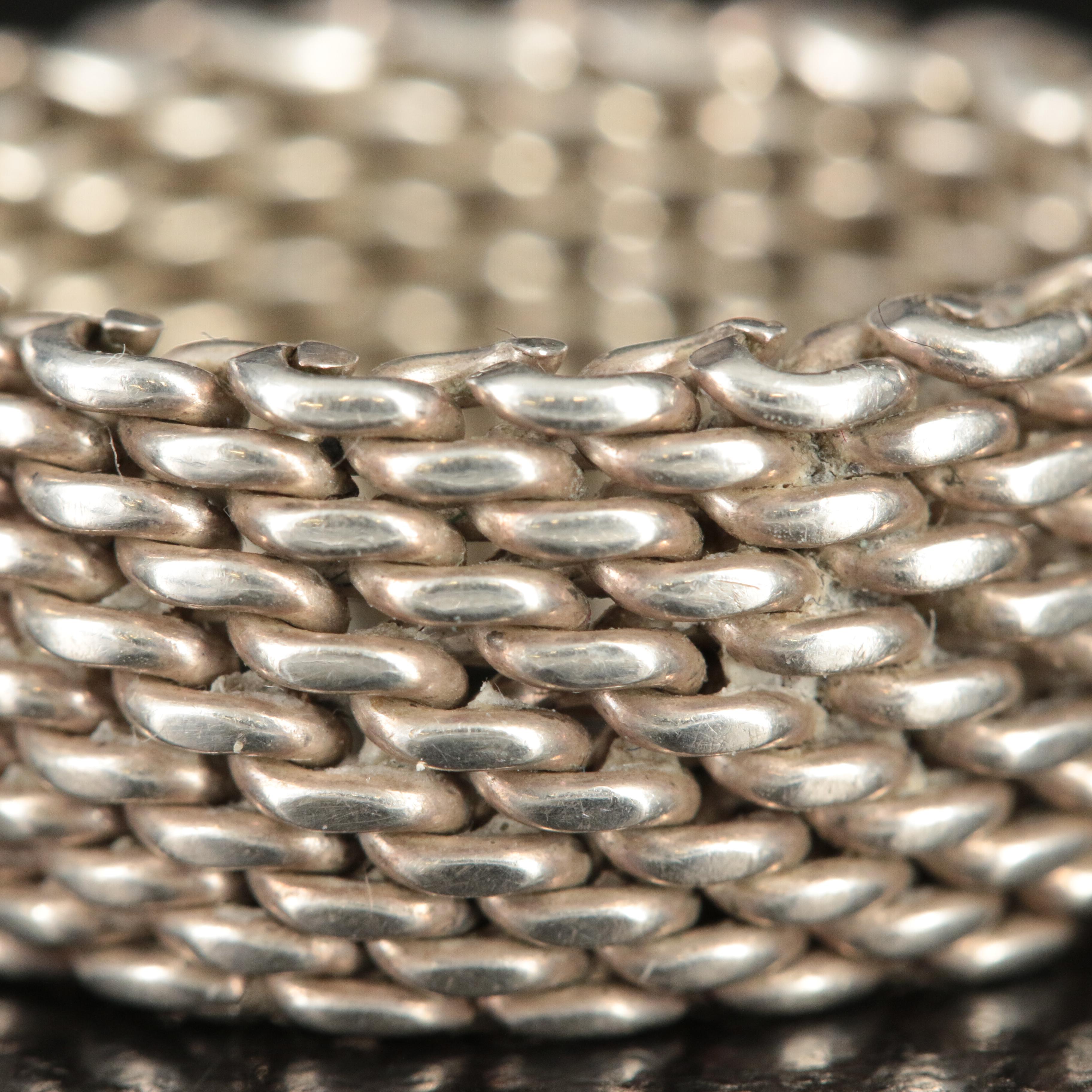 Tiffany & Co. "Somerset" Sterling Mesh Ring