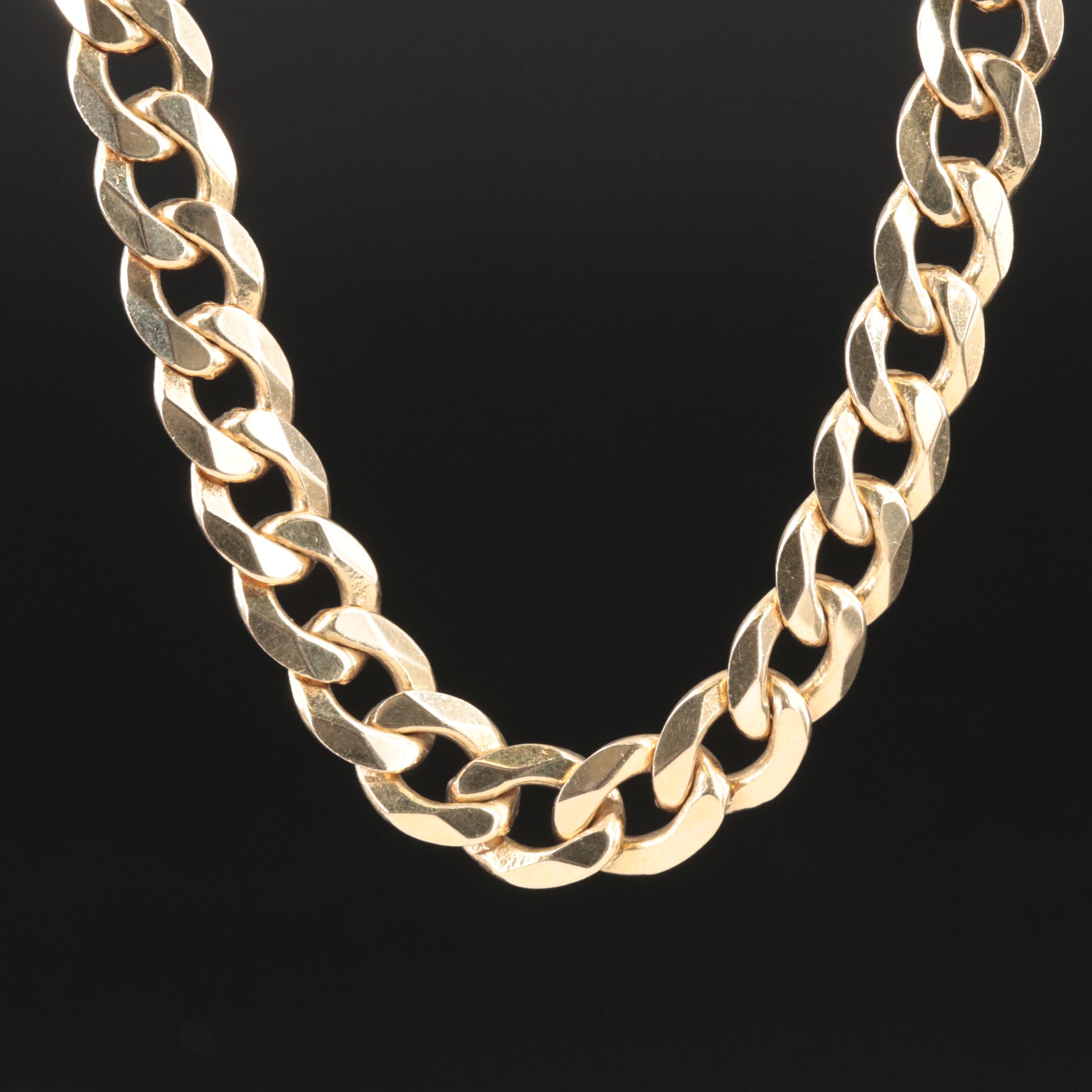 14K Curb Chain Necklace