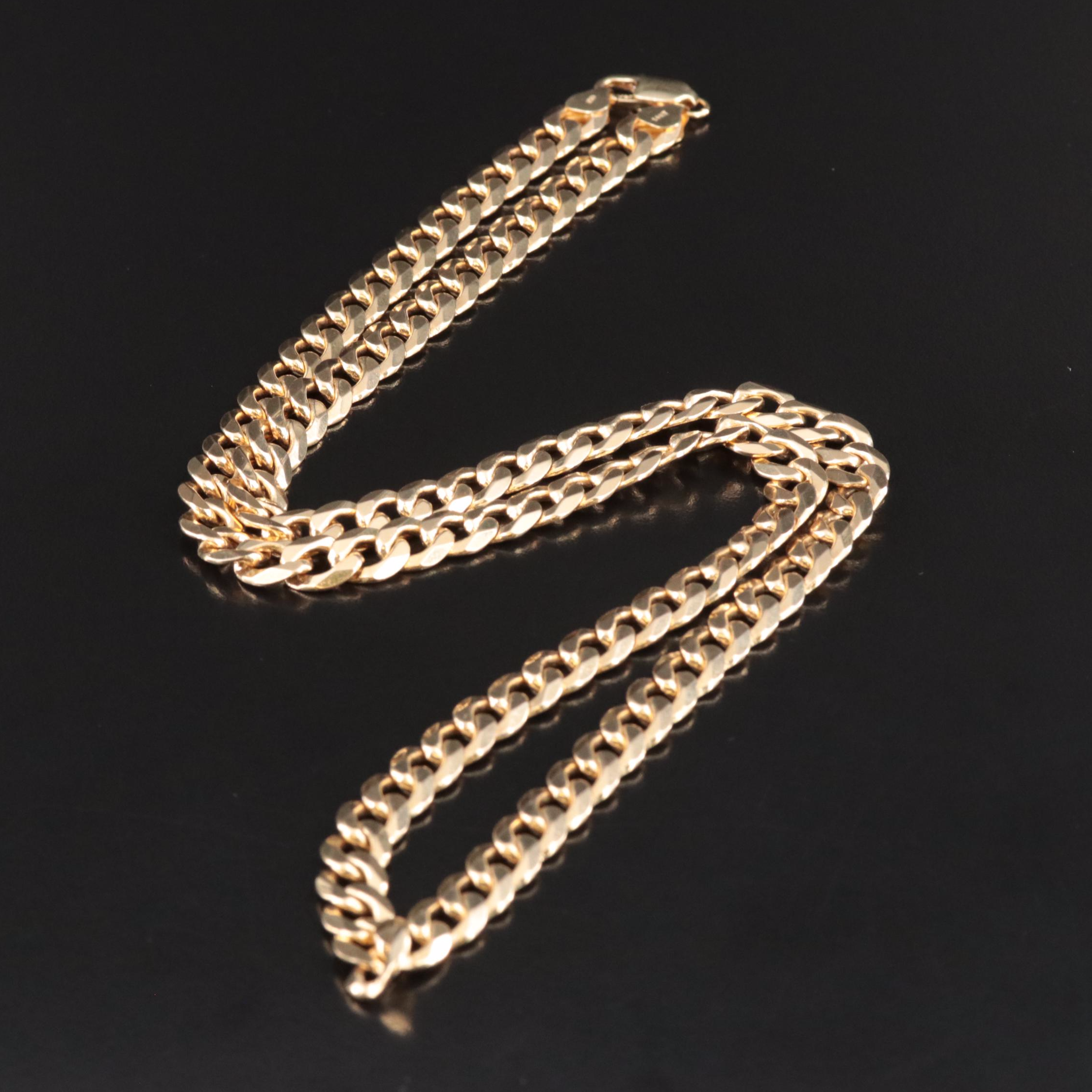14K Curb Chain Necklace