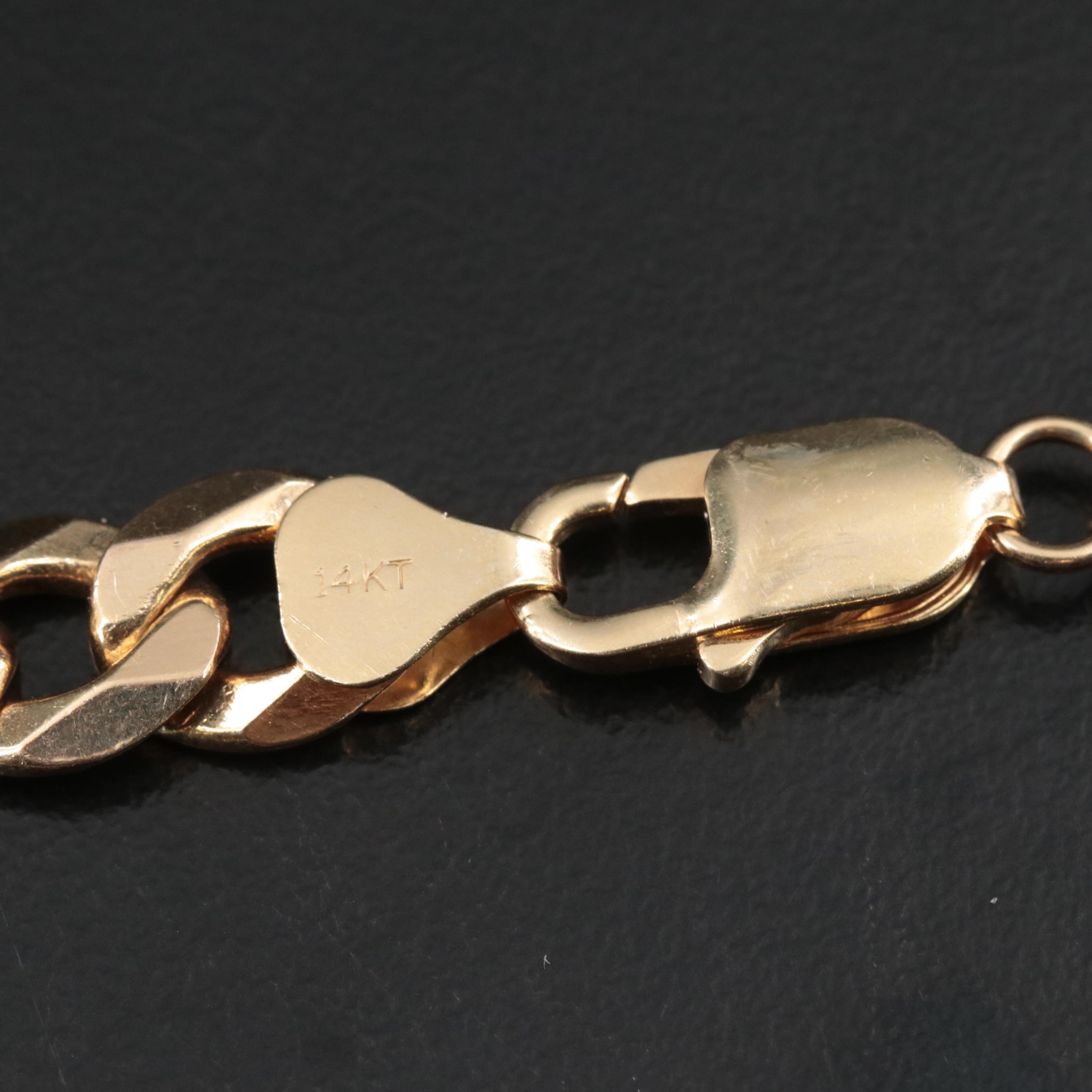 14K Curb Chain Necklace