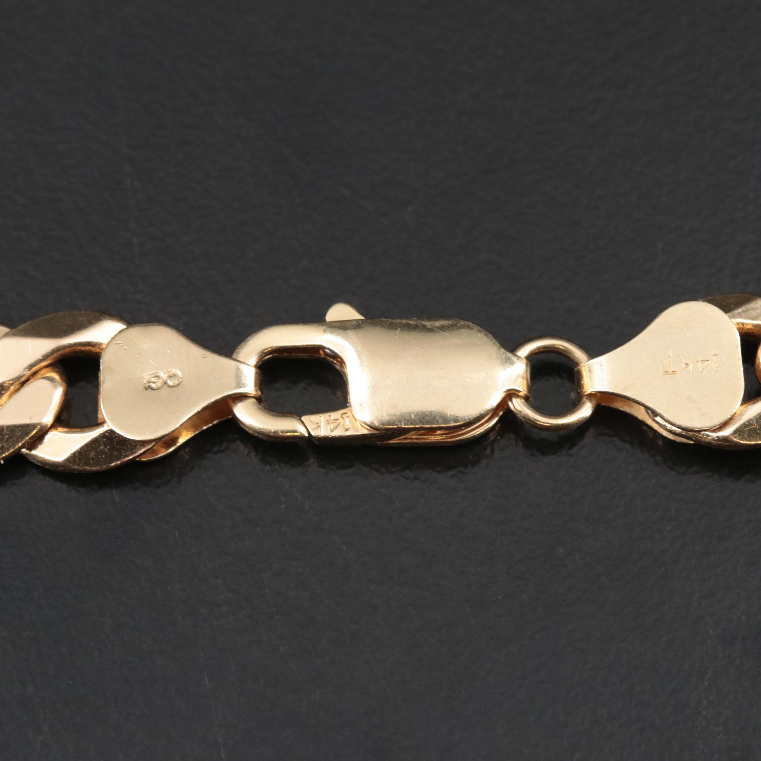 14K Curb Chain Necklace