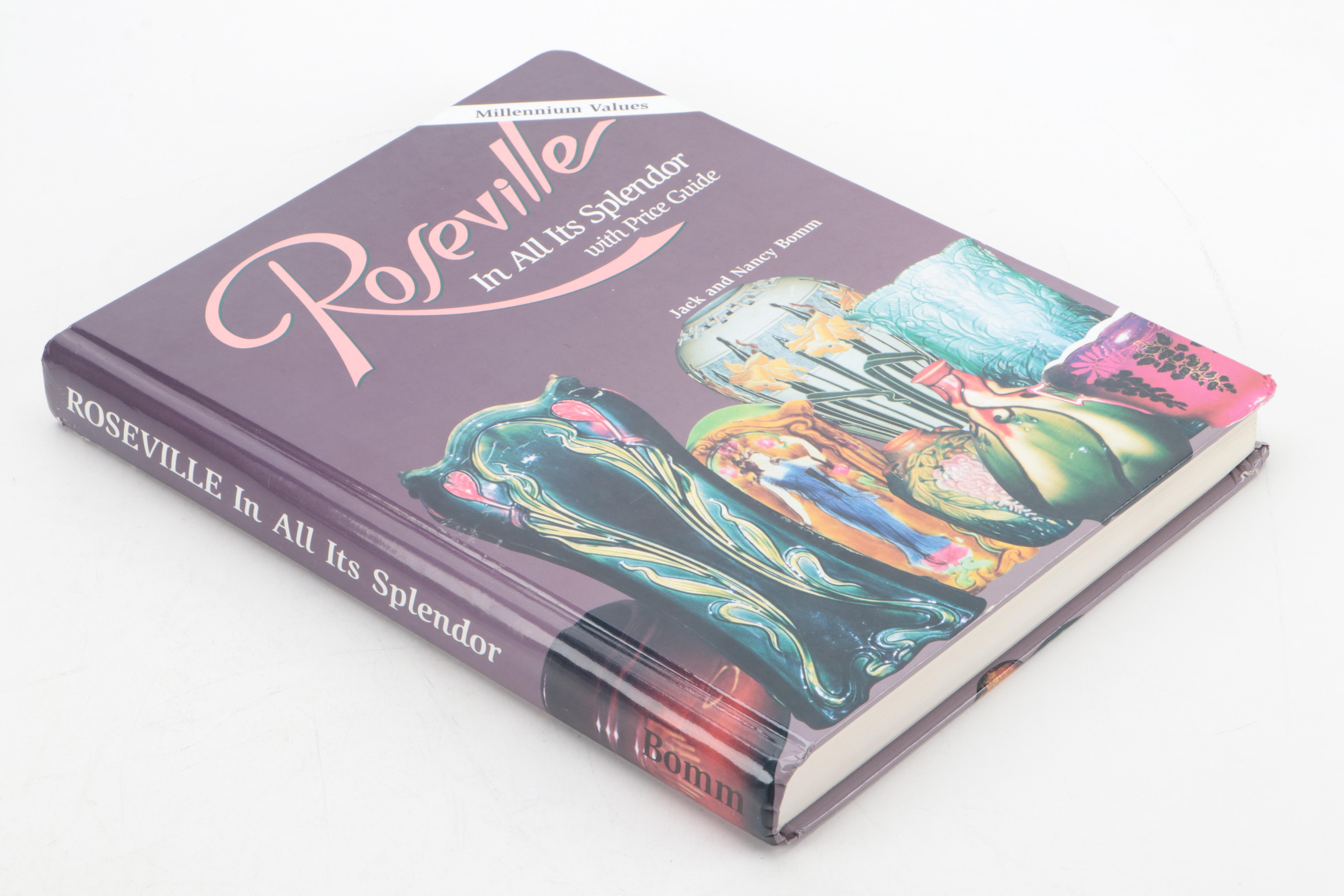 Roseville Pottery "White Rose" Vase with Roseville Price Guide