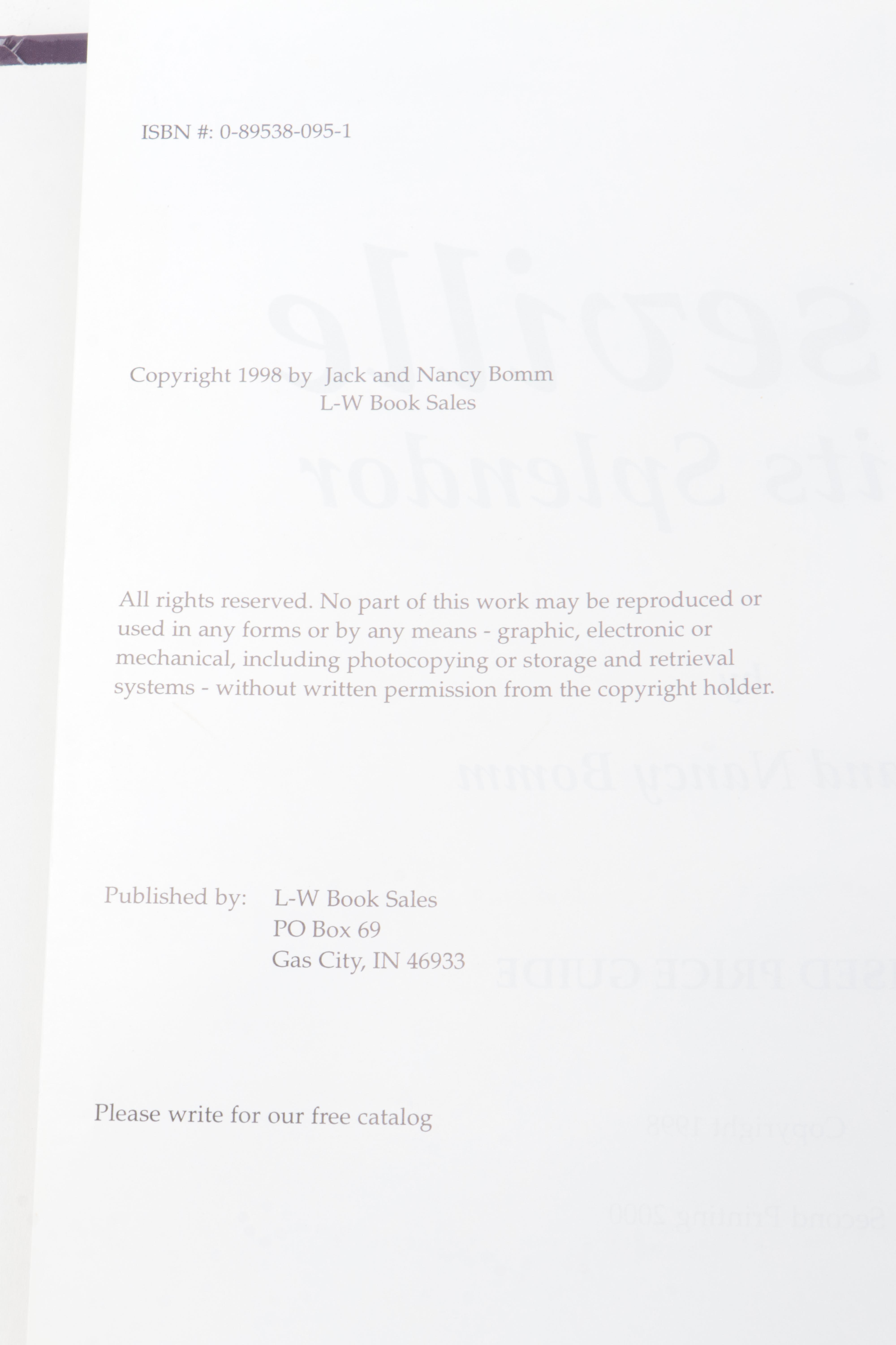 Roseville Pottery "White Rose" Vase with Roseville Price Guide