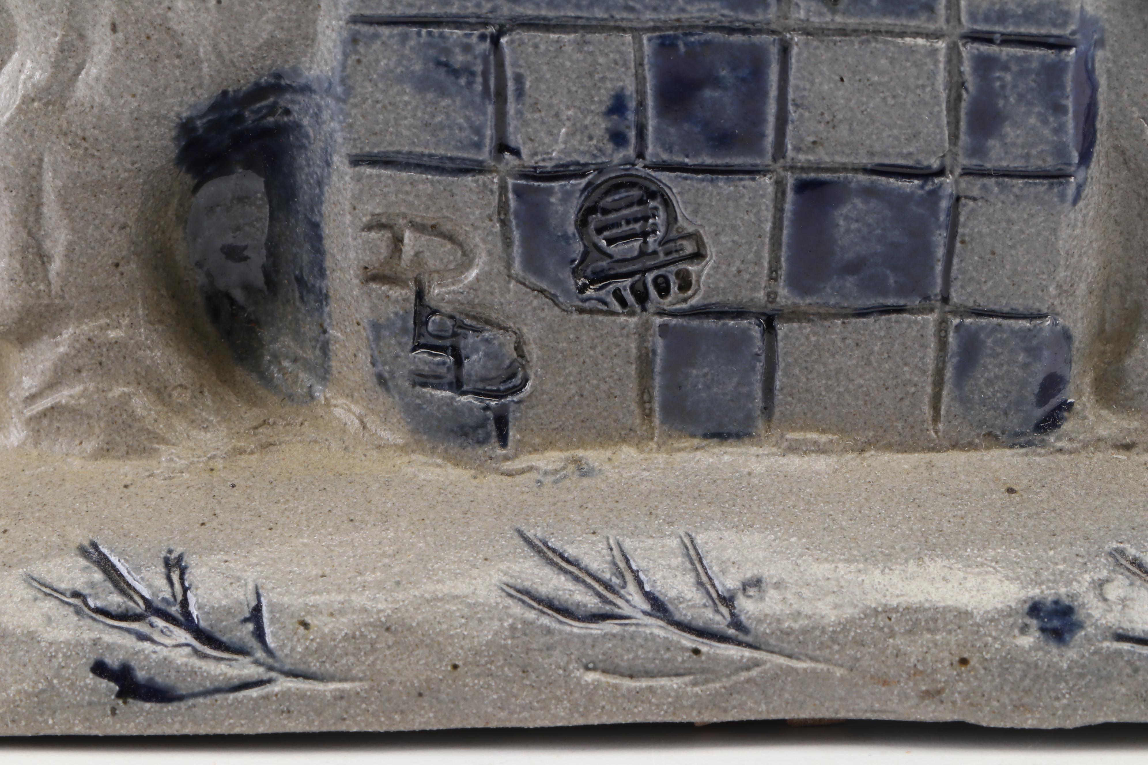 Rowe Pottery Works Salt Glazed Stoneware Santa Figurines