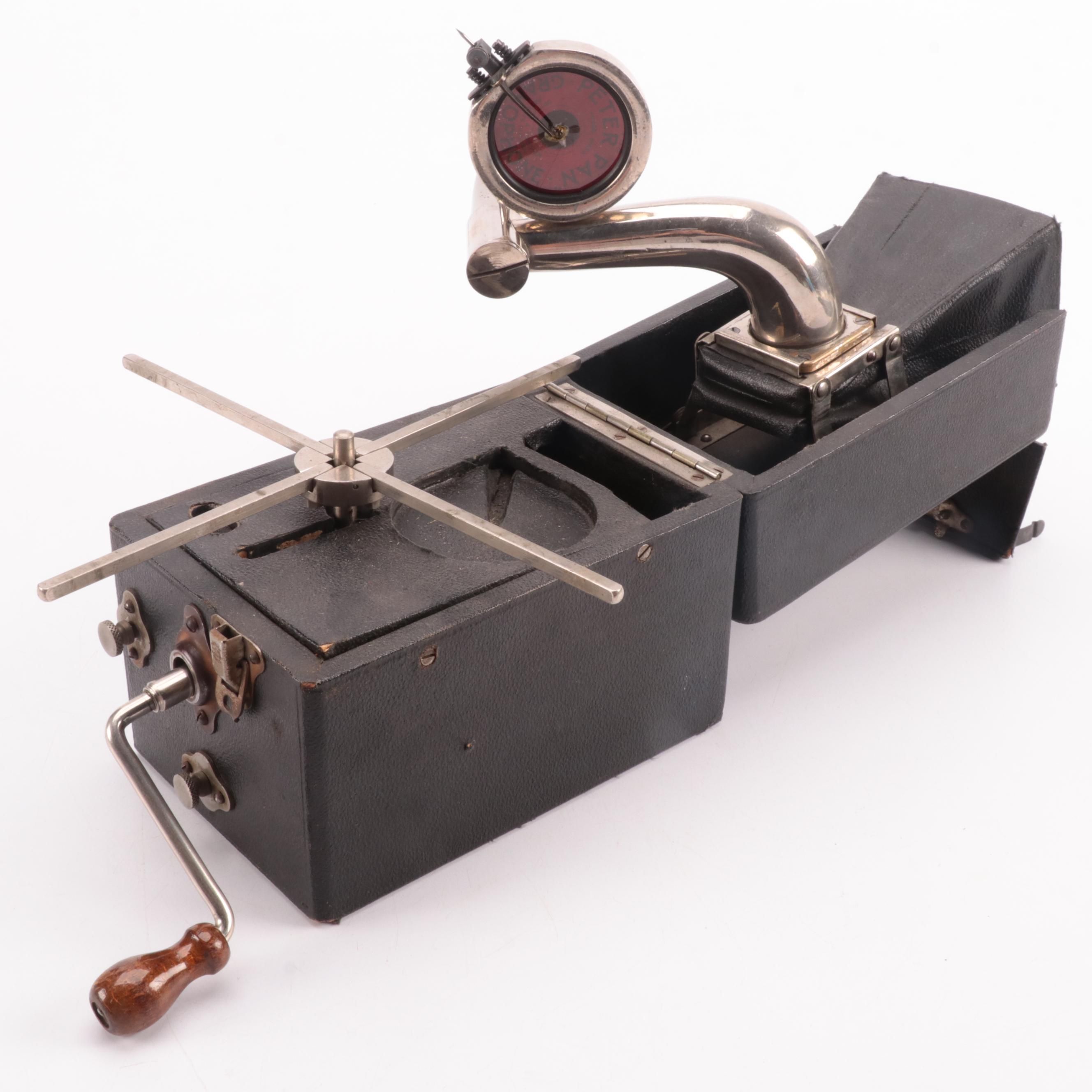 Peter Pan Portable Gramophone, Early 20th Century