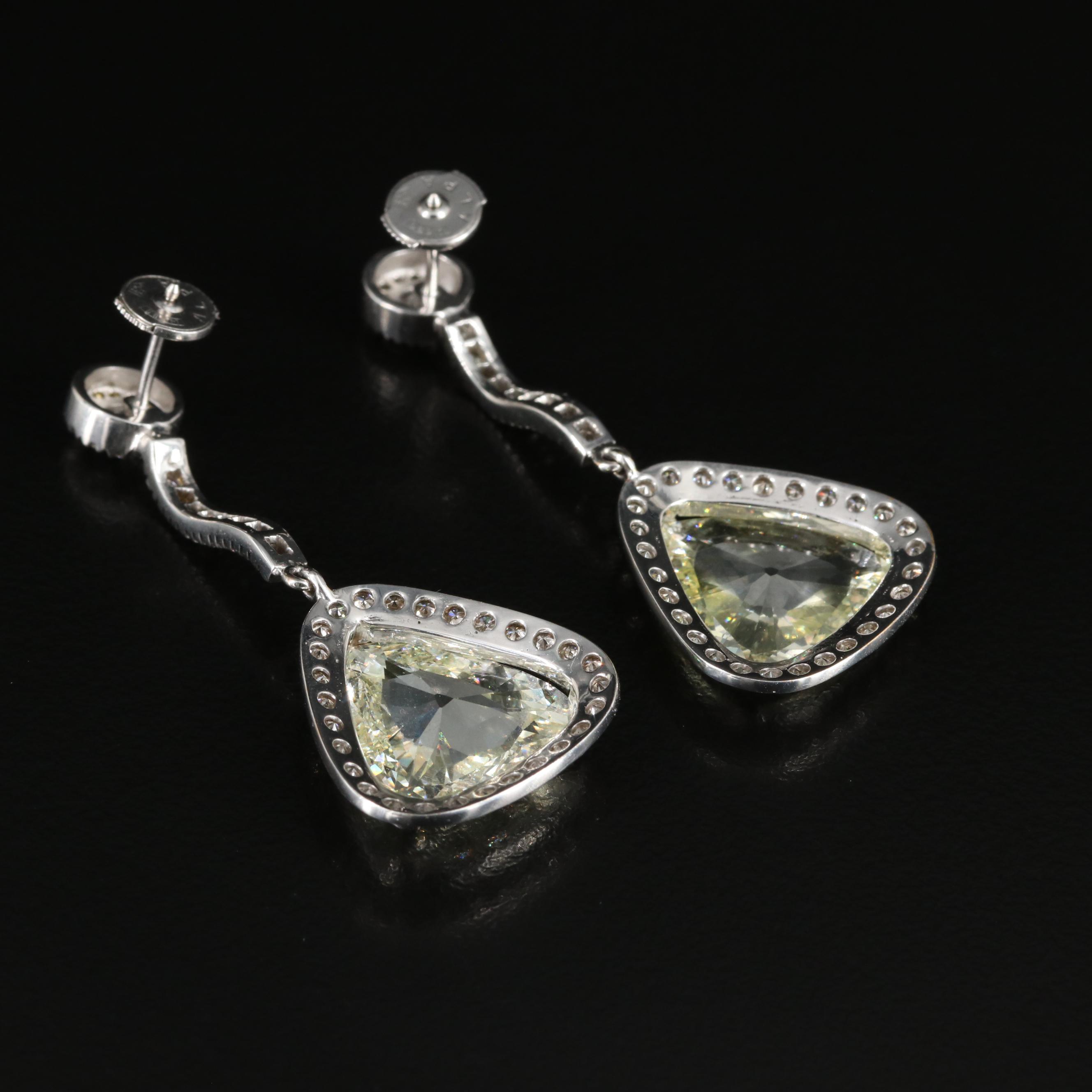 14K 10.73 CTW Diamond Pendulum Earrings
