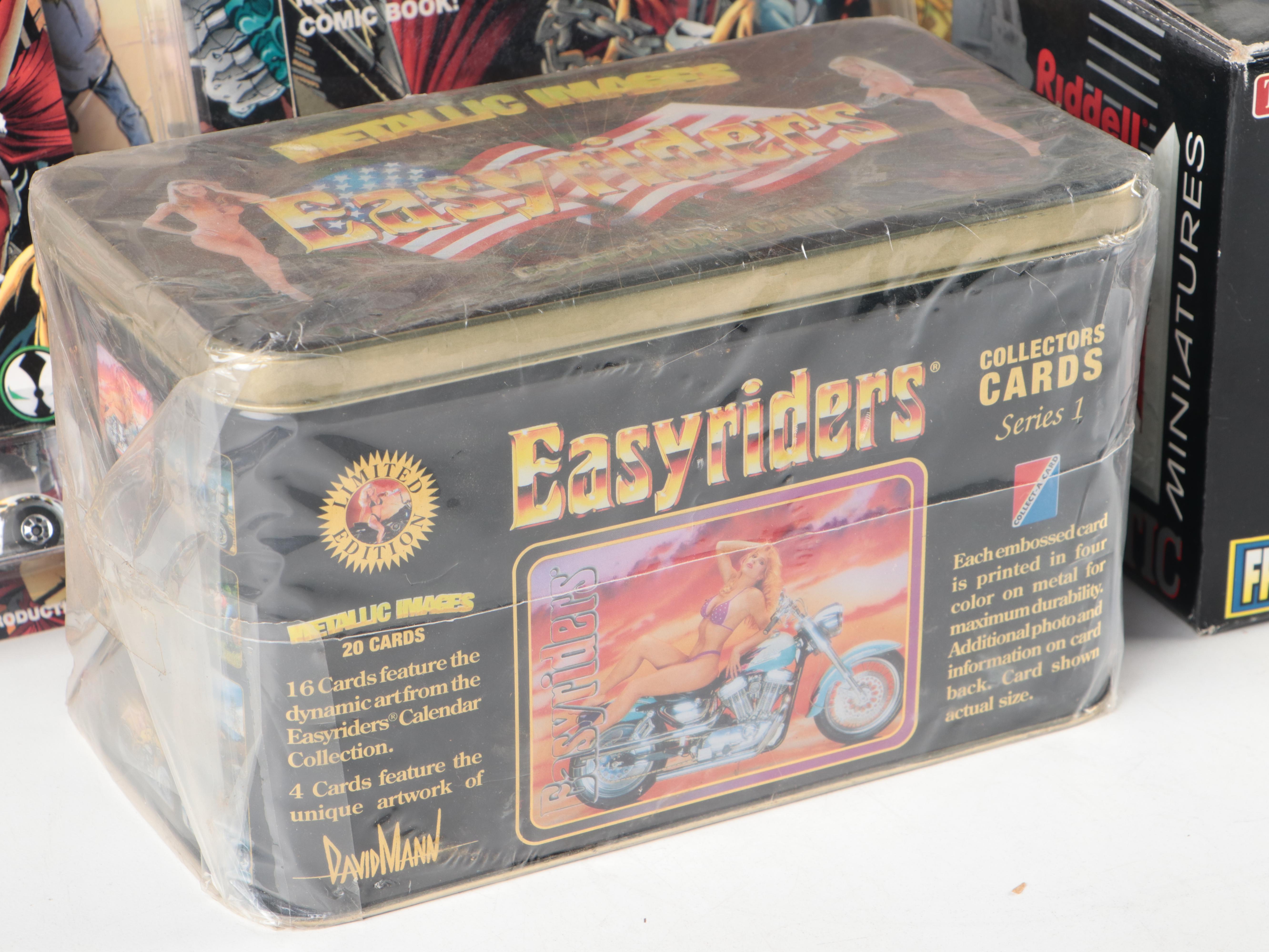 Al Simmons Signed Spawn Hot Wheels Car with Andre Wadsworth Mini Helmet, More