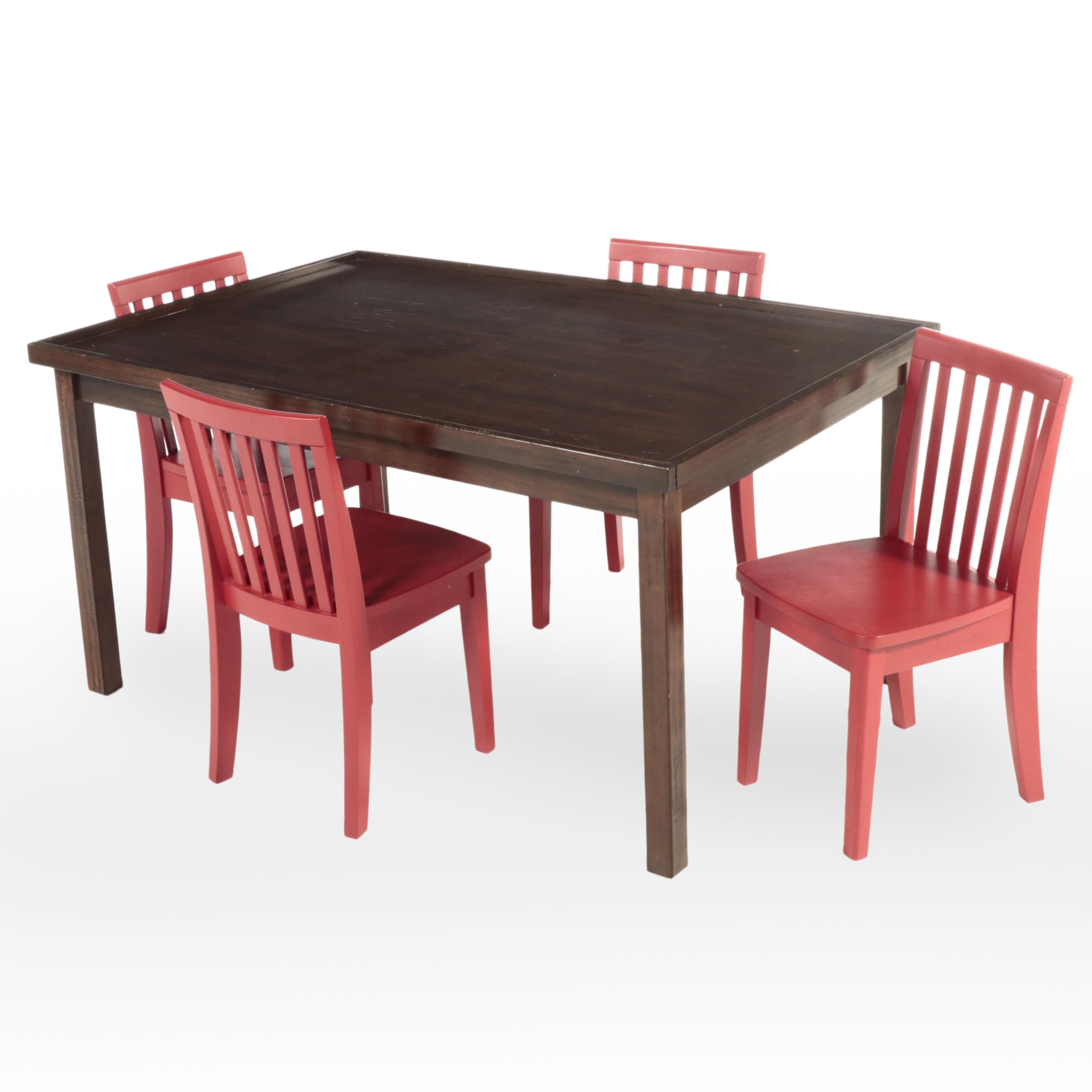 Pottery Barn Kids Retro Red Chairs and Table