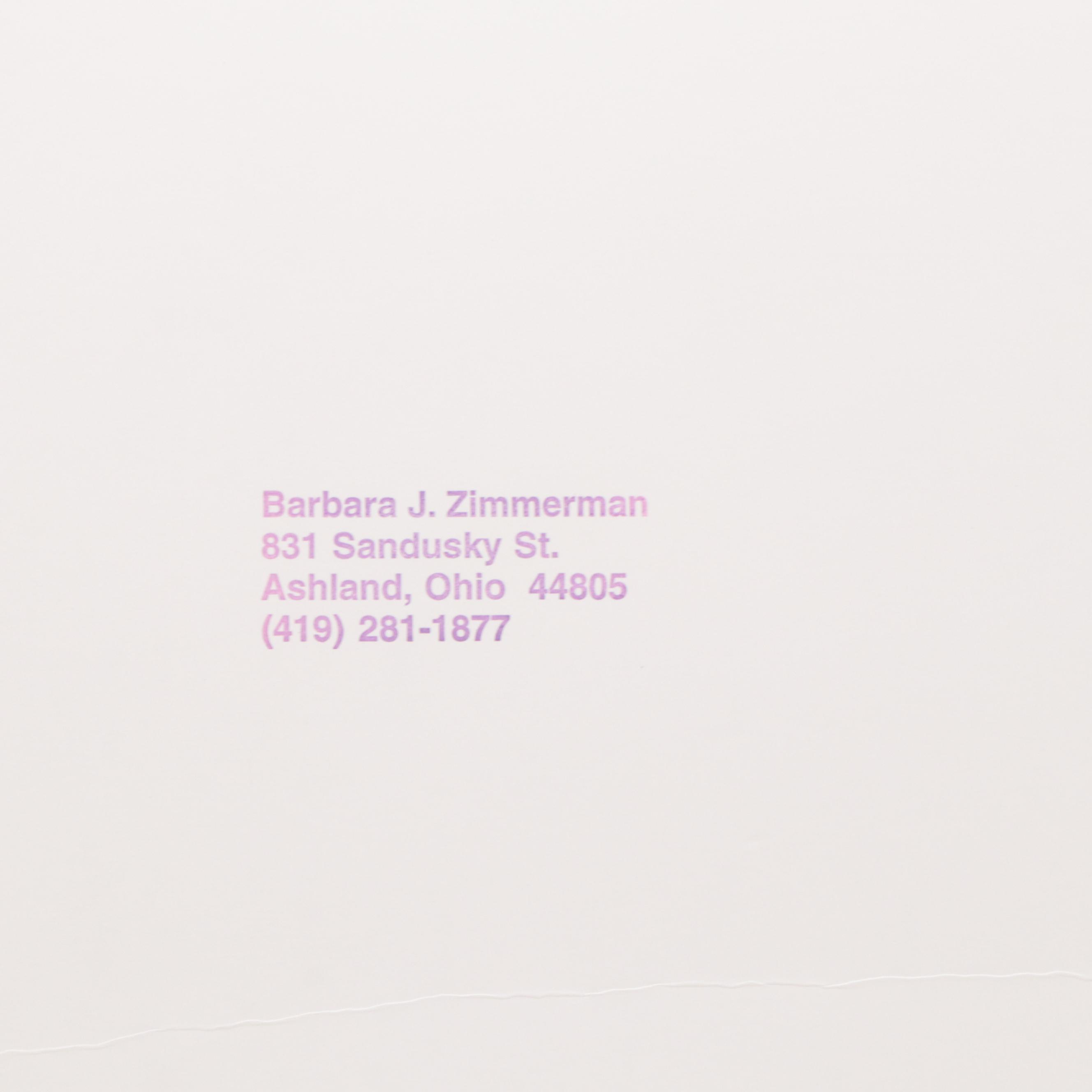 Barbara Zimmerman Watercolor Painting of Sleeping Labrador Retriever, 2019