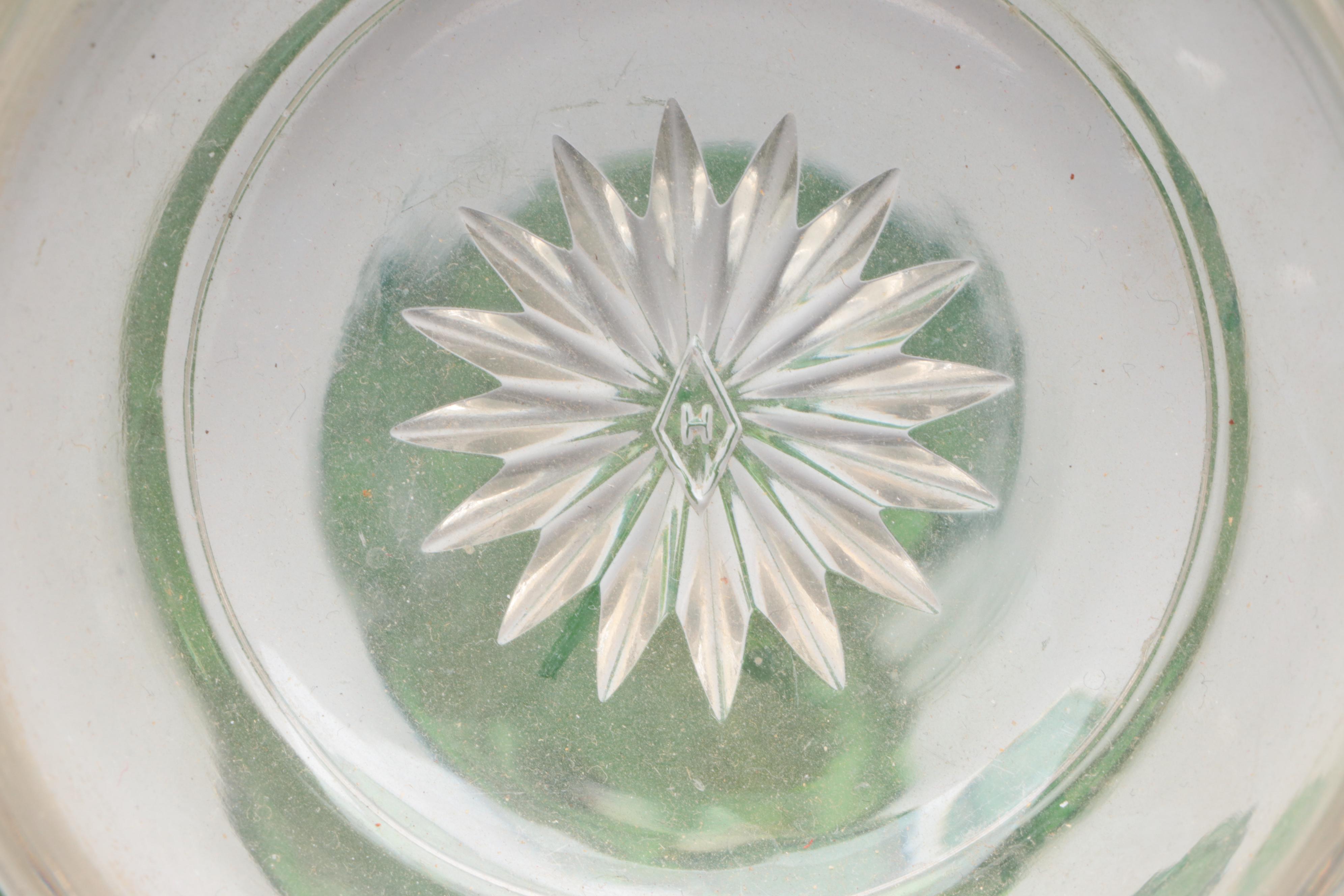 Vaseline Glass Collection with Other Depression and Green Glass