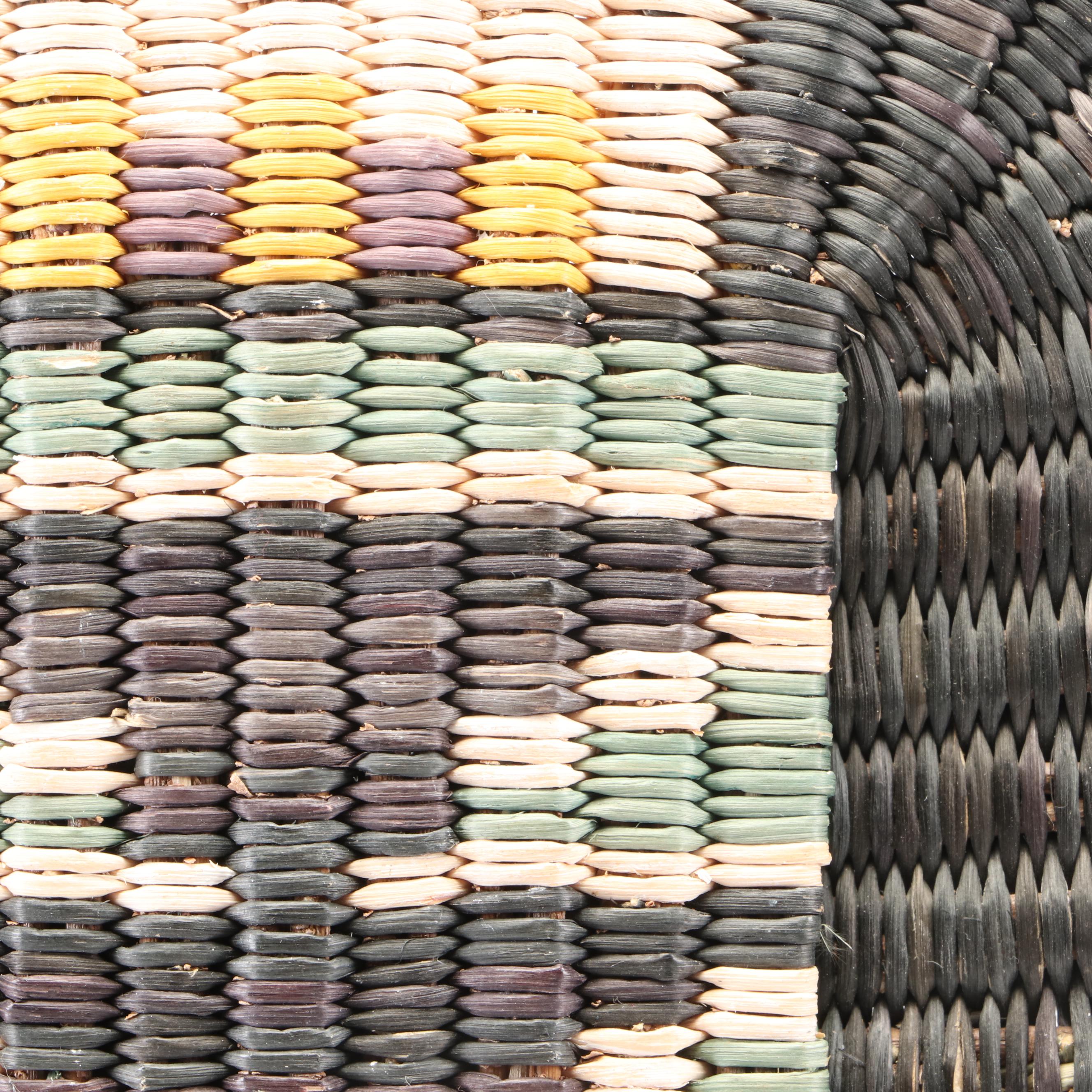 Hopi Crow Mother and Turtle Wicker Weave Wall Plaques