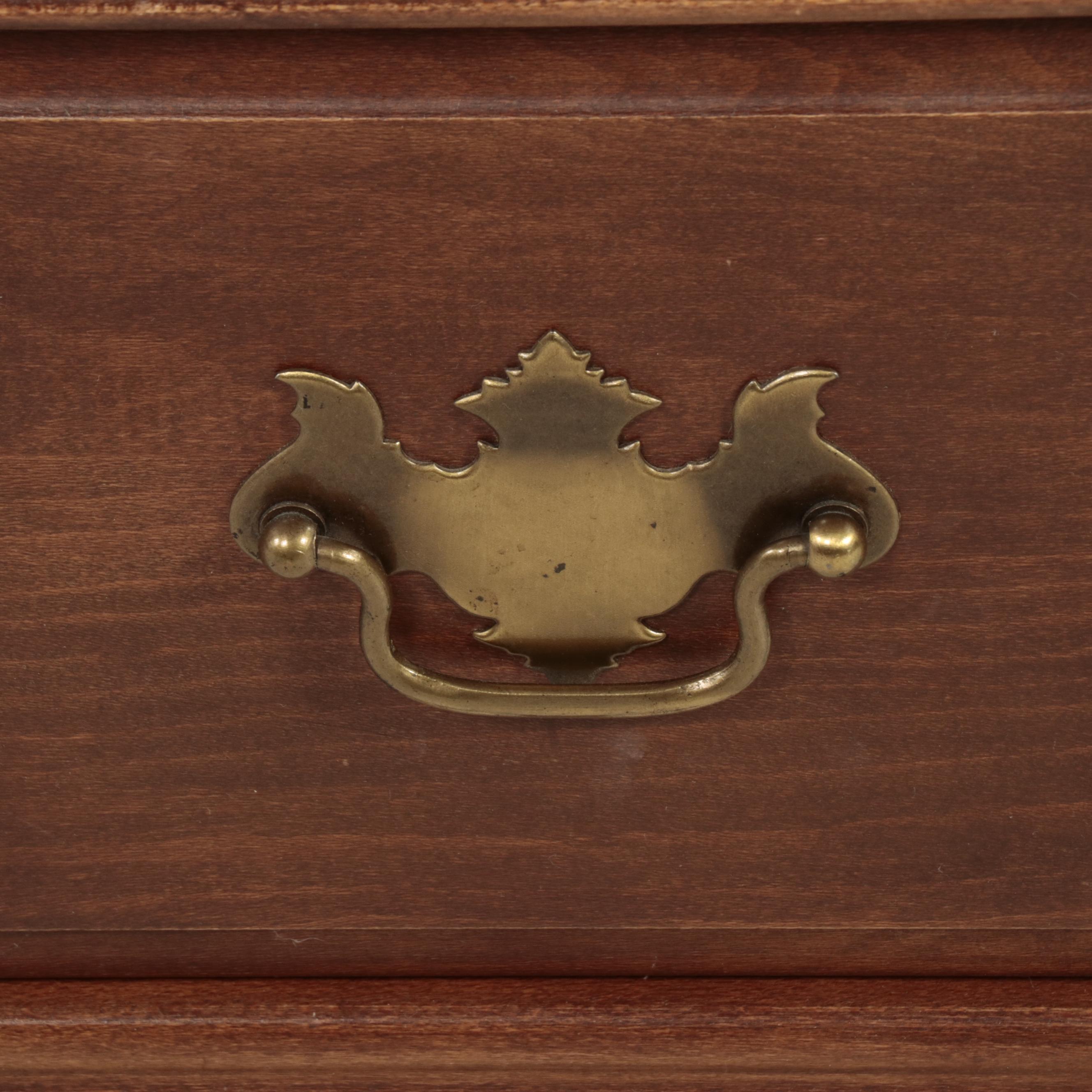 American Colonial Style Walnut-Finish Hardwood and Glass Gun Cabinet