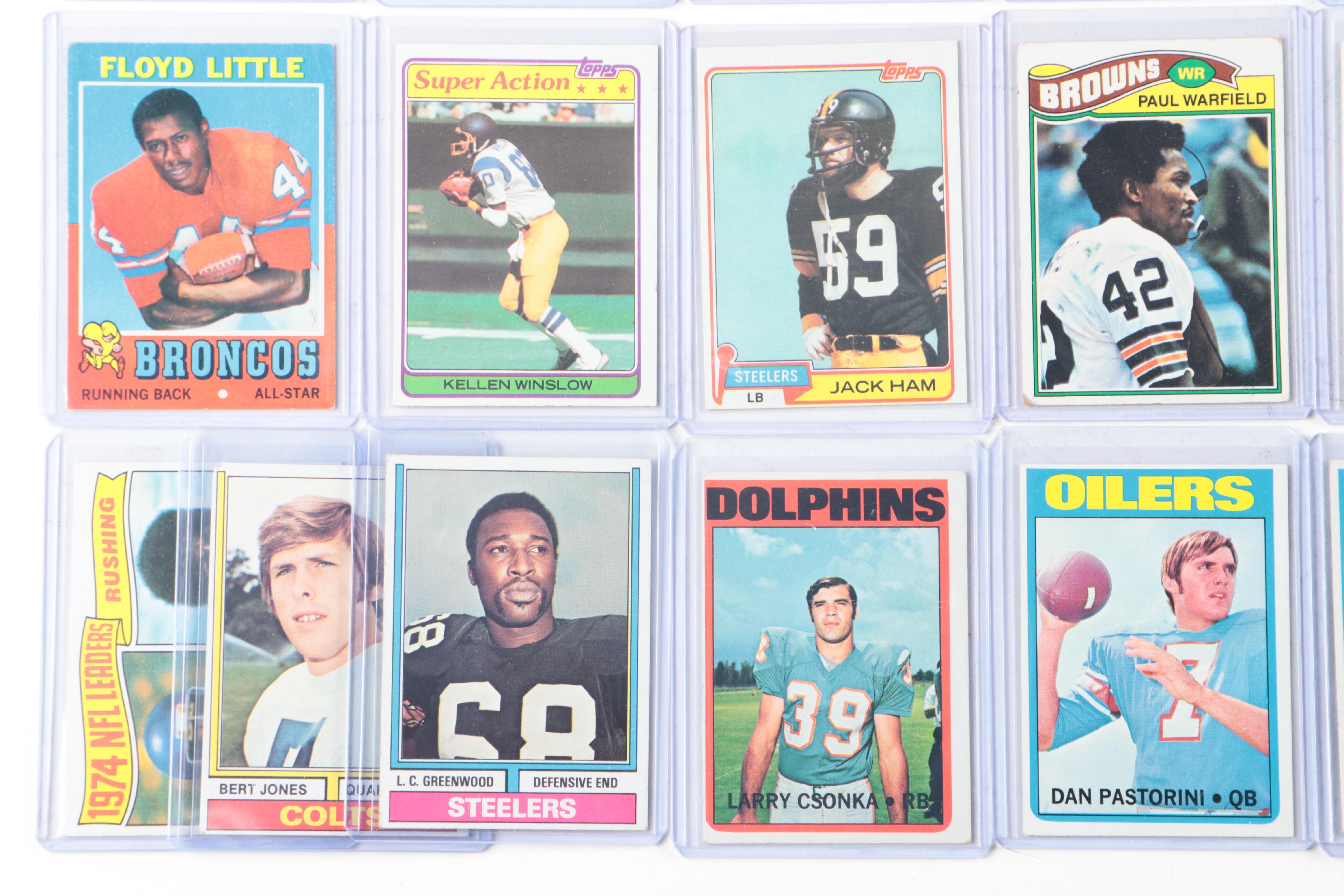 Cincinnati Bengals Artwork with Vintage Topps Posters and Football Cards