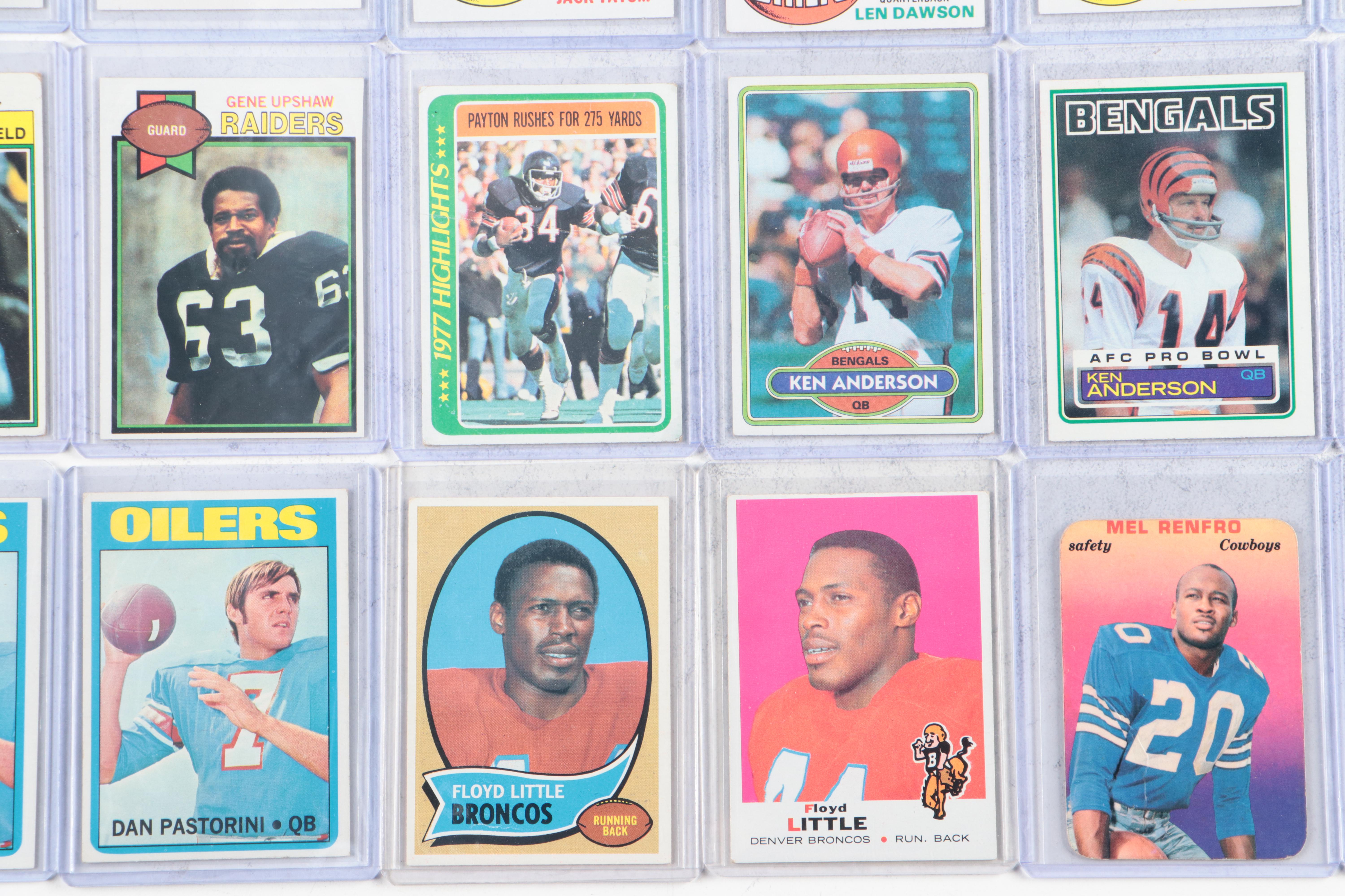 Cincinnati Bengals Artwork with Vintage Topps Posters and Football Cards