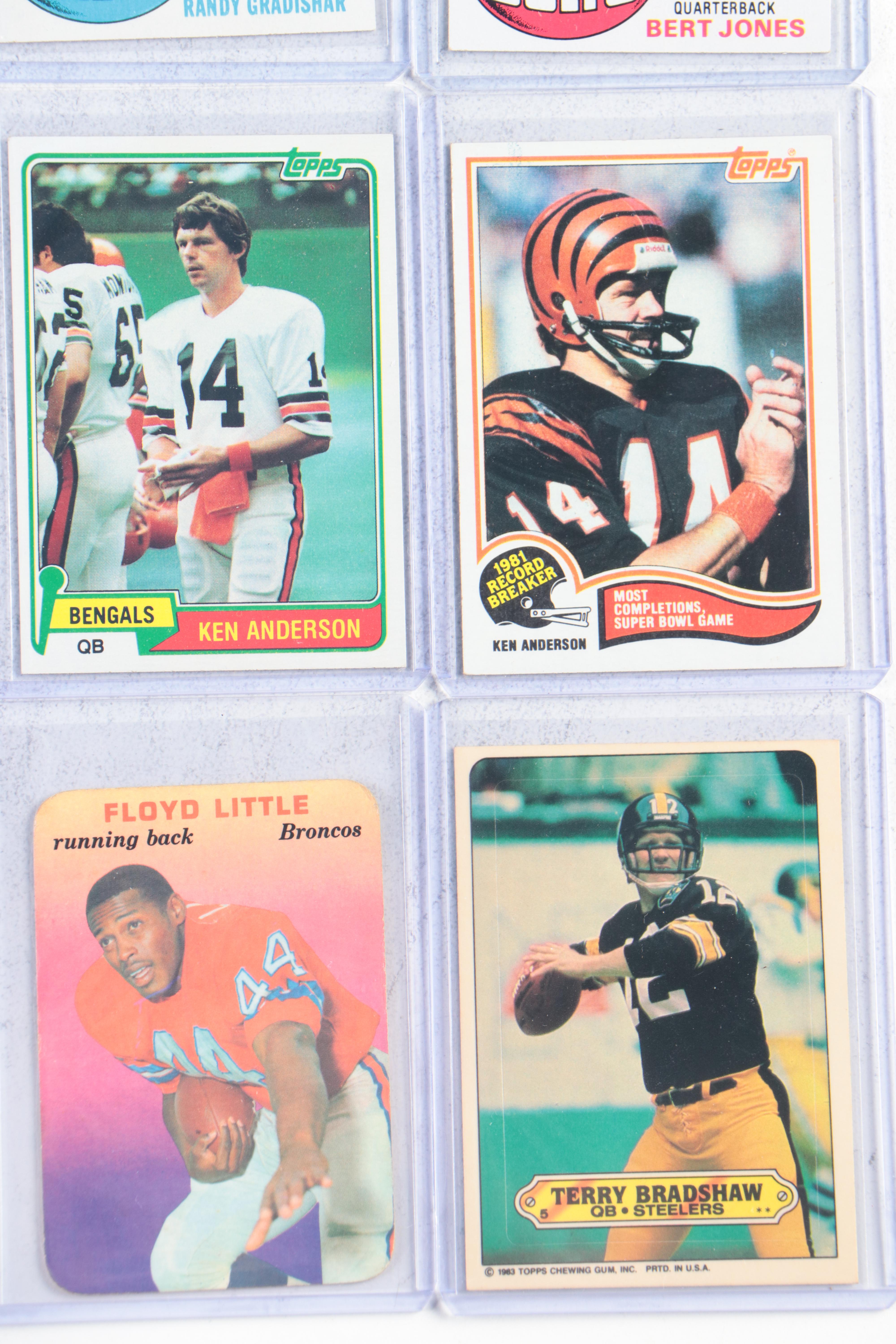 Cincinnati Bengals Artwork with Vintage Topps Posters and Football Cards