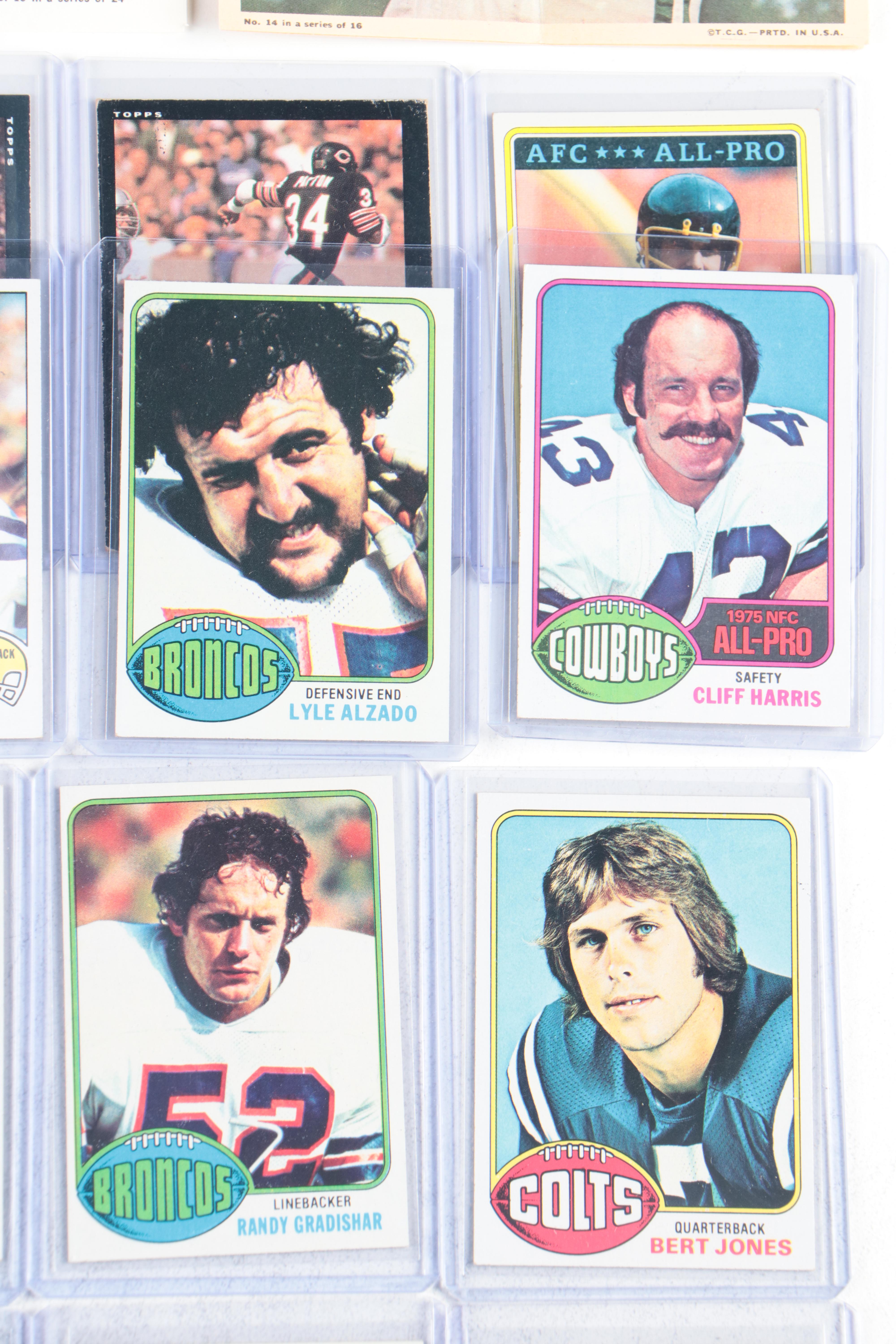 Cincinnati Bengals Artwork with Vintage Topps Posters and Football Cards