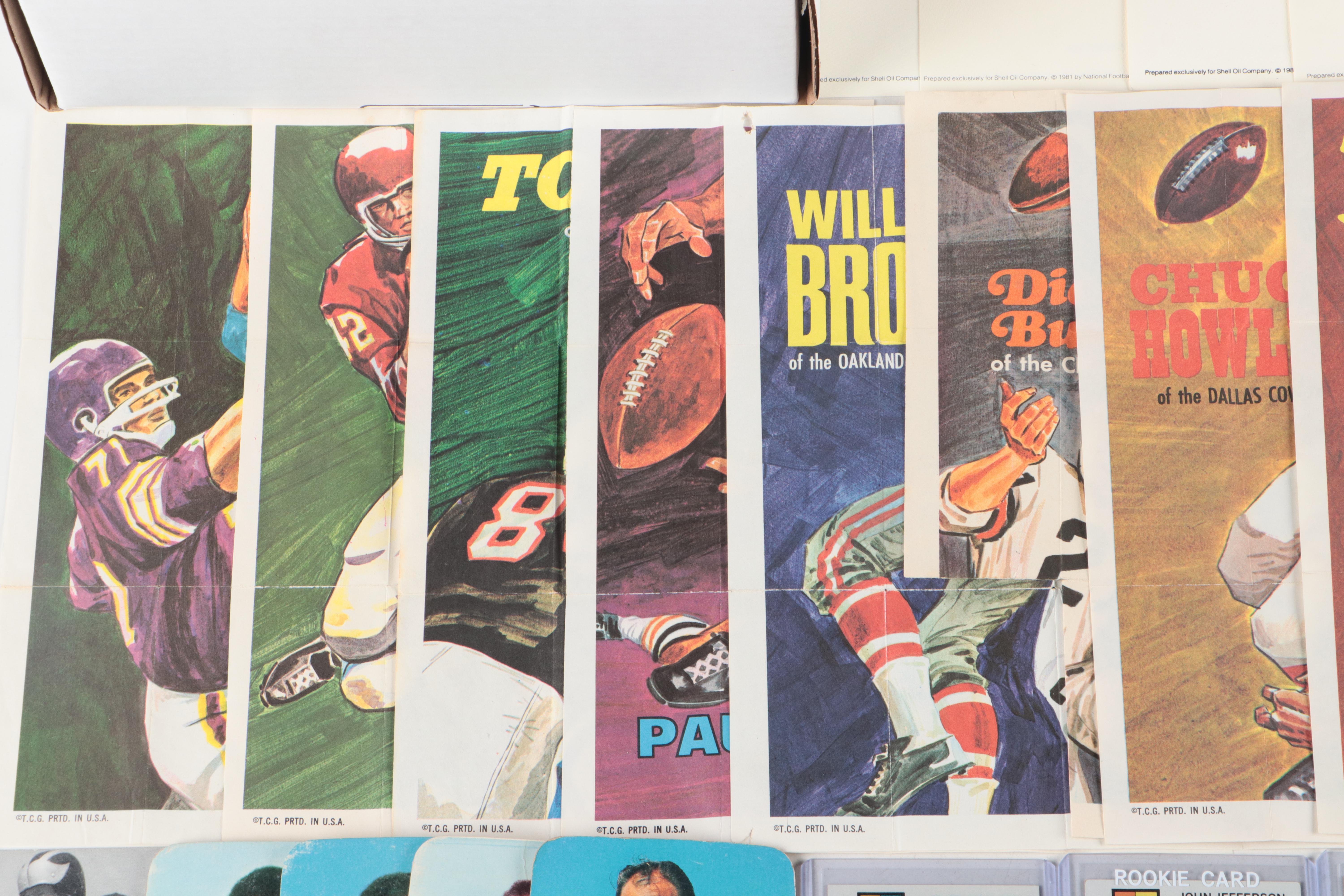 Cincinnati Bengals Artwork with Vintage Topps Posters and Football Cards