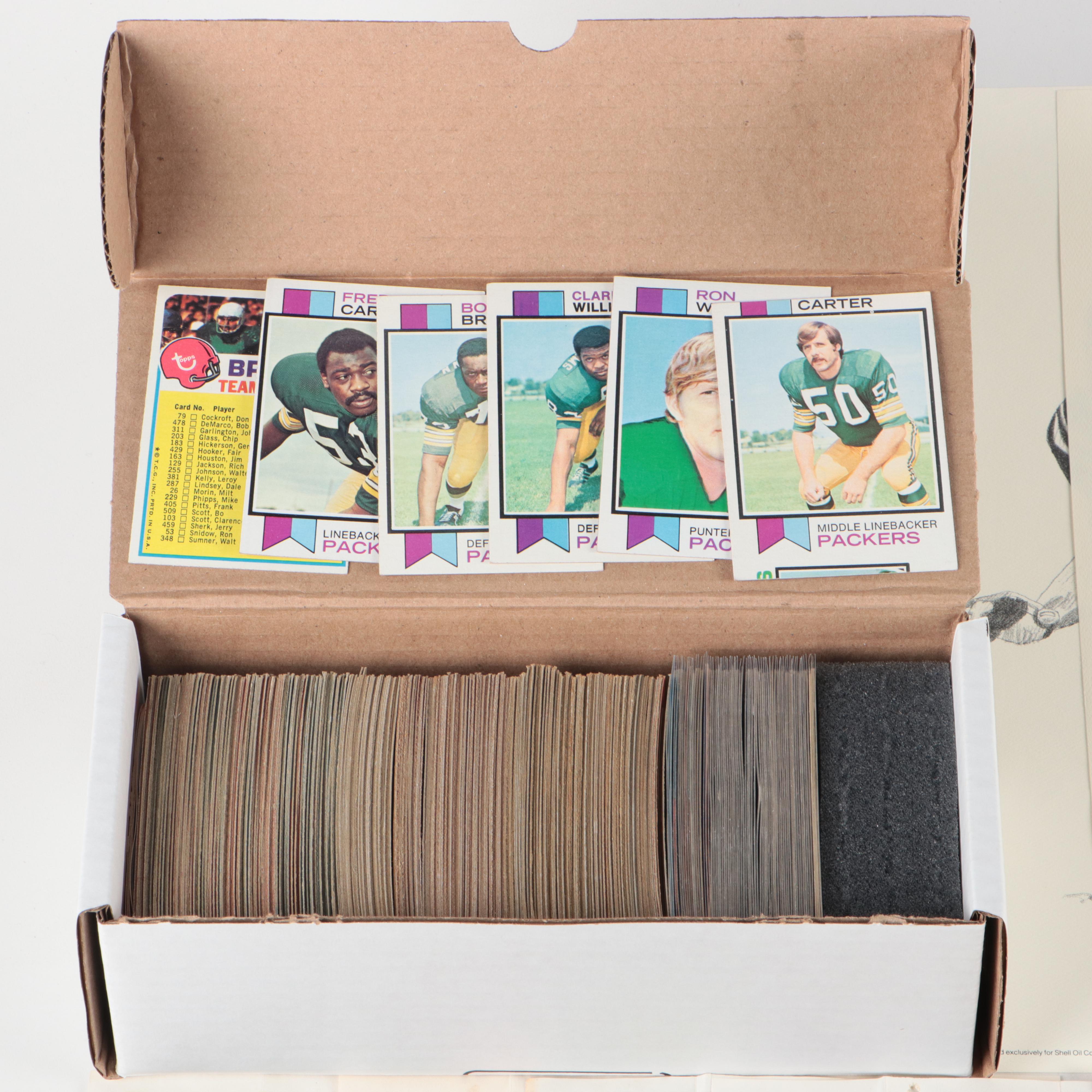 Cincinnati Bengals Artwork with Vintage Topps Posters and Football Cards