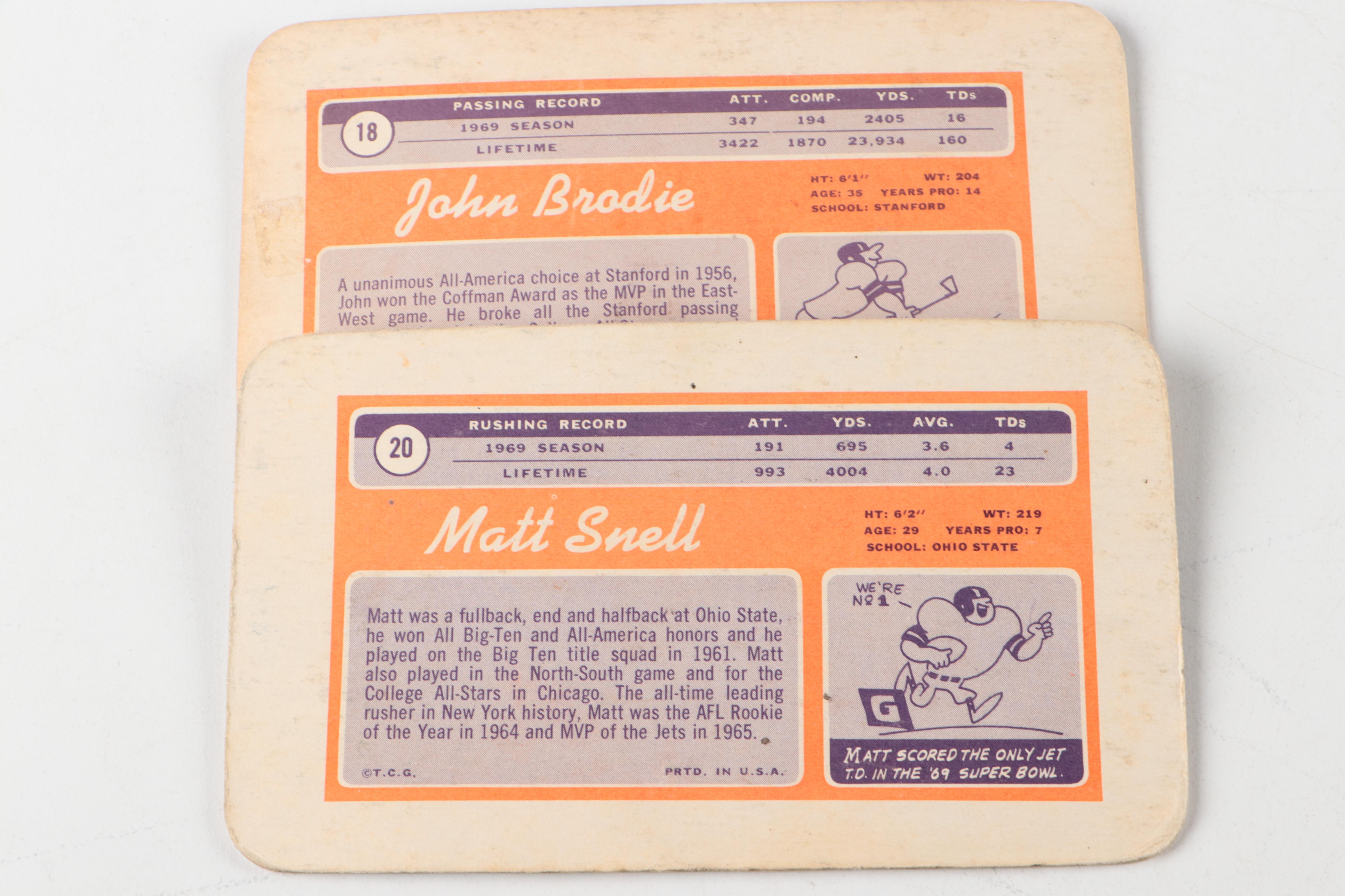 Cincinnati Bengals Artwork with Vintage Topps Posters and Football Cards