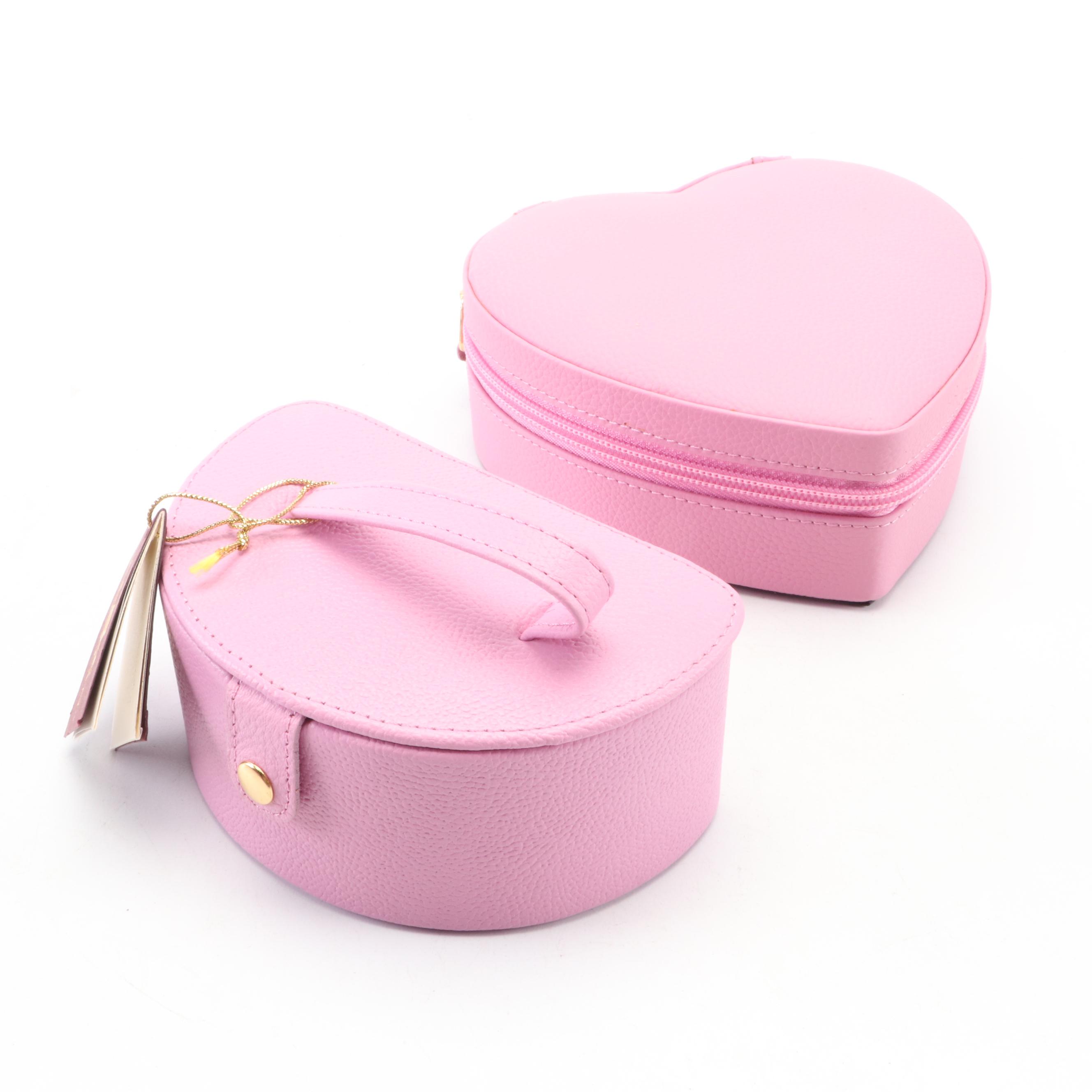 Rowallan Pebbled Bonded Leather Travel Jewelry Boxes