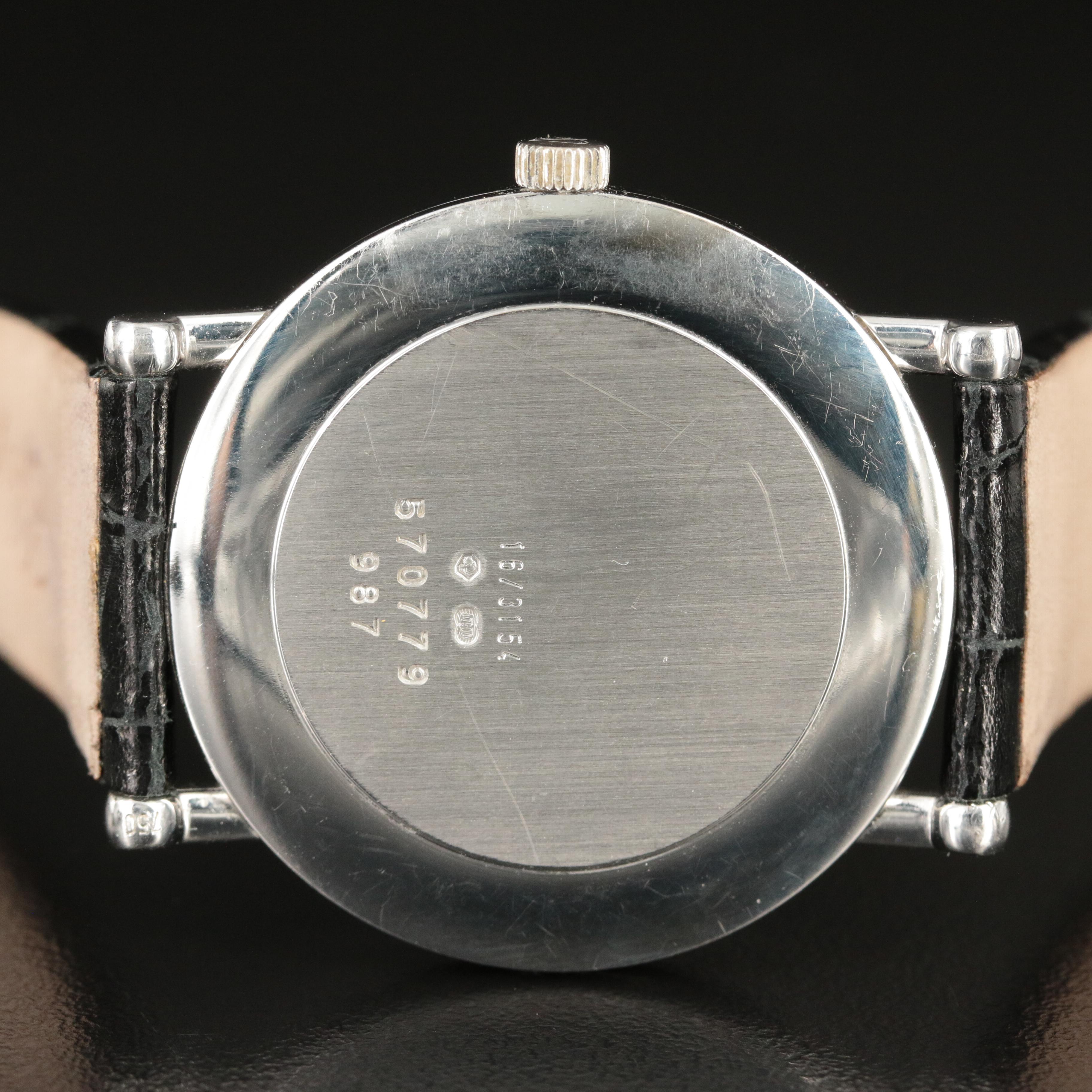 18K Chopard Geneve White Roman Dial Watch