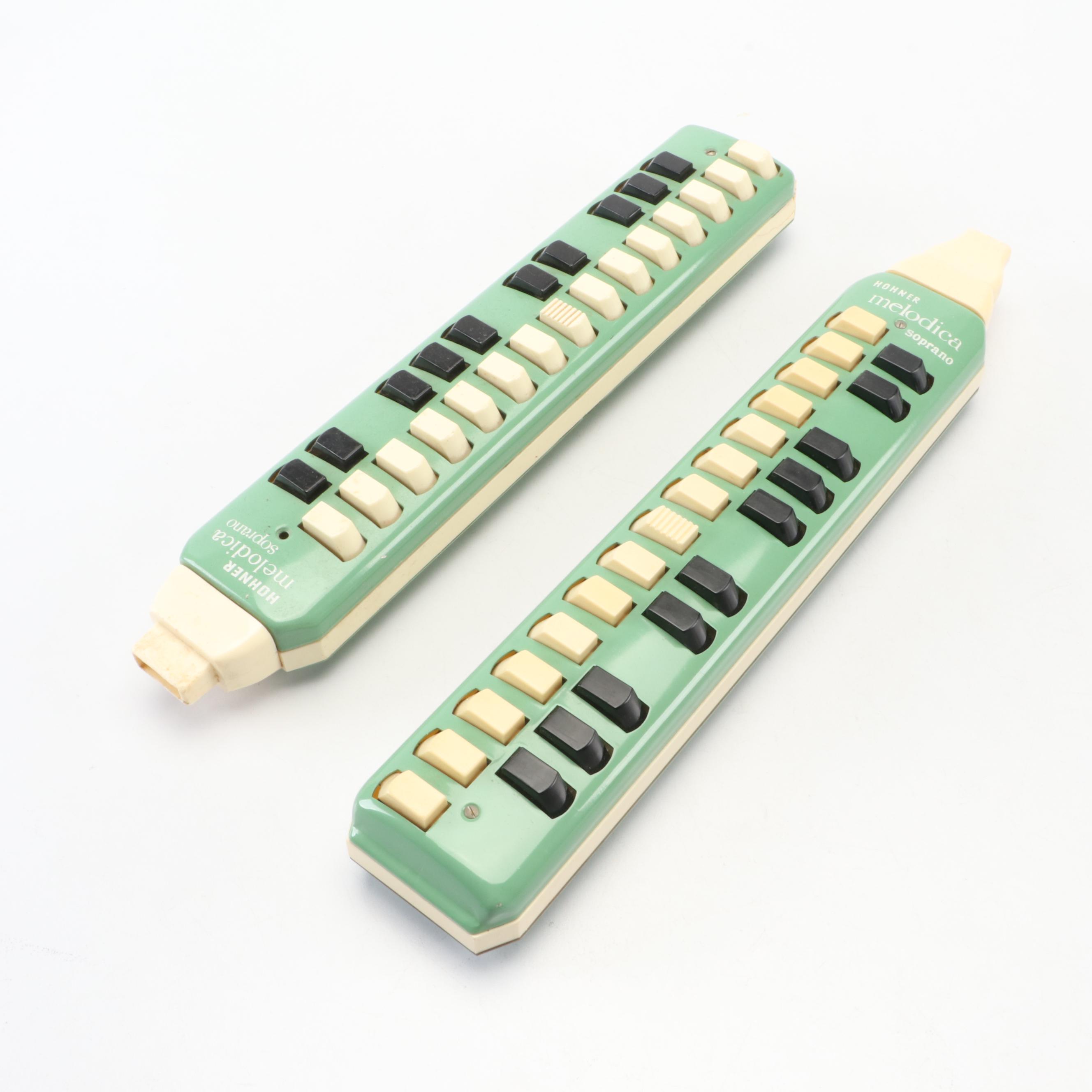 Pair of Hohner Melodica-Sopranos and Other Mouth Organ