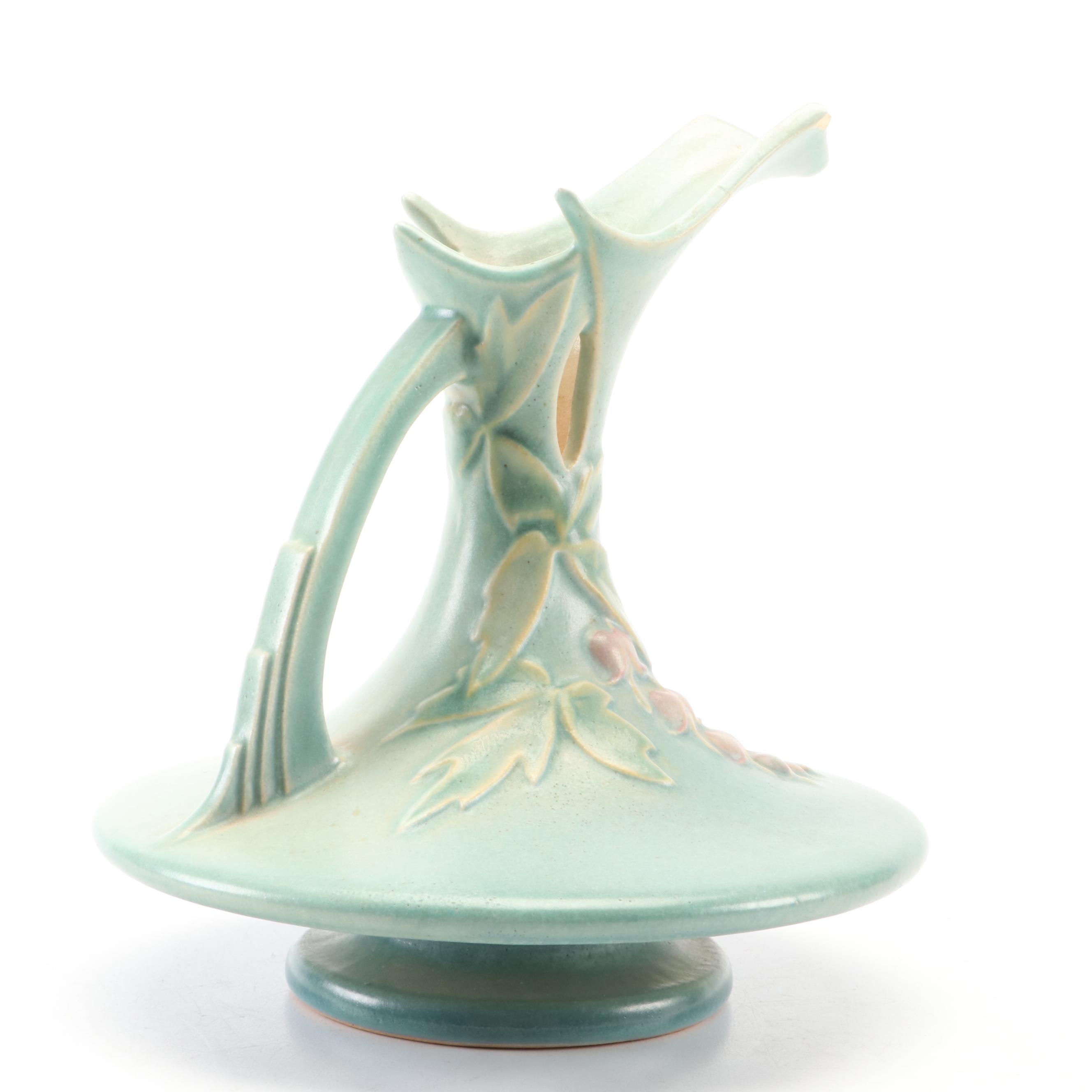 Roseville Pottery "Bleeding Heart" Ceramic Rose Bowls and Ewer