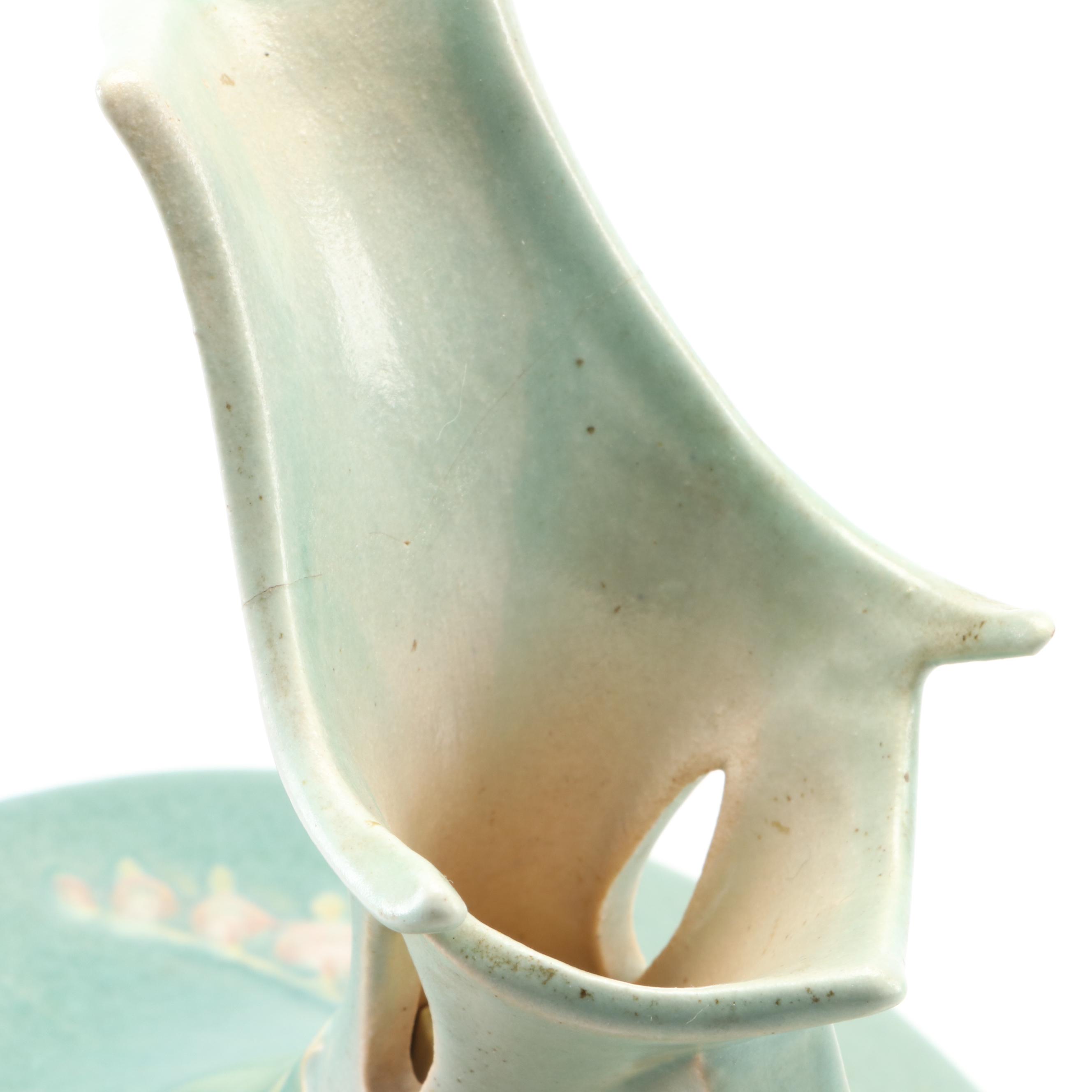 Roseville Pottery "Bleeding Heart" Ceramic Rose Bowls and Ewer