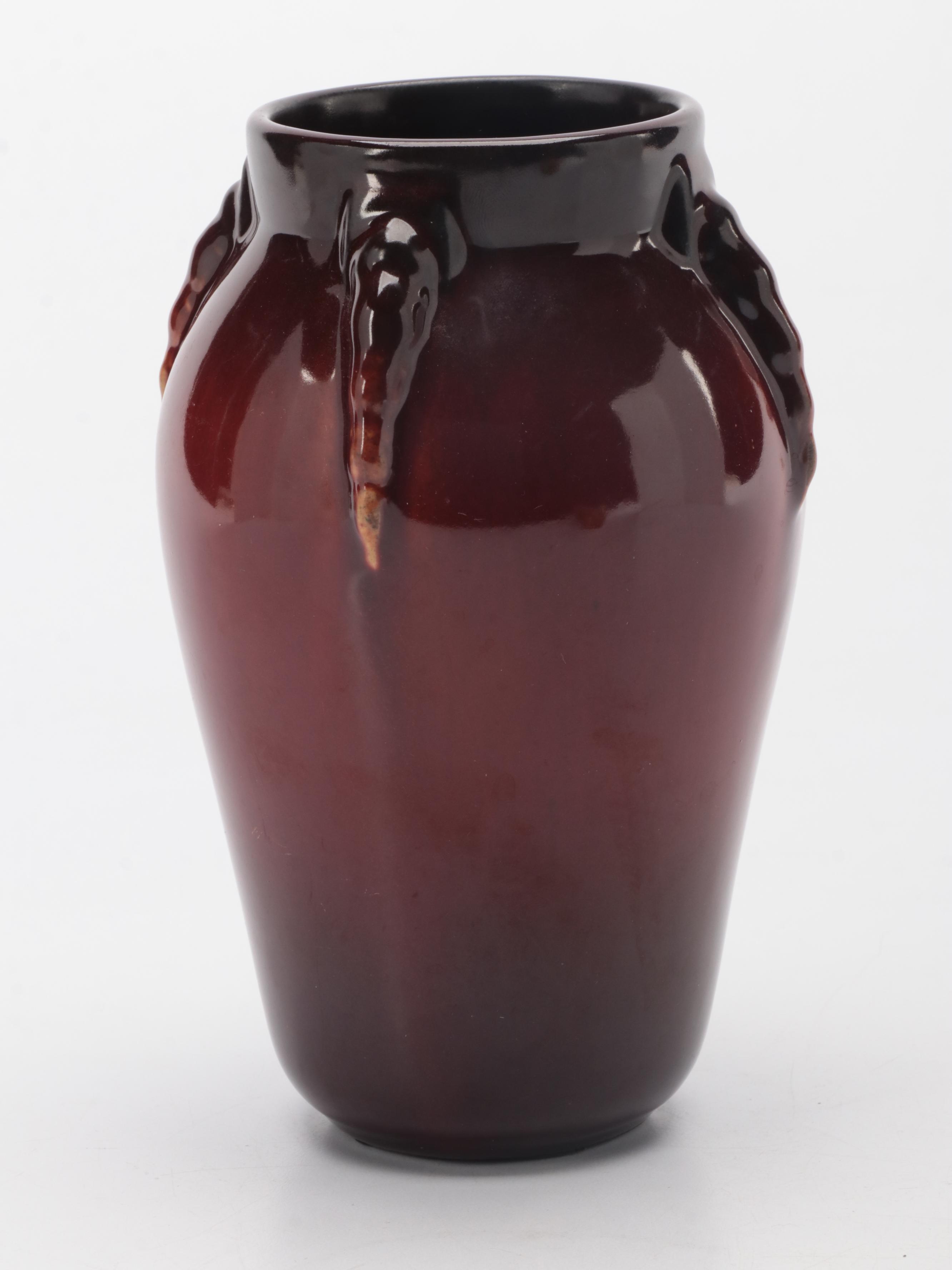 Roseville Pottery "Topeo" Vase with Russell Wright for Oneida Creamer and Sugar EBTH