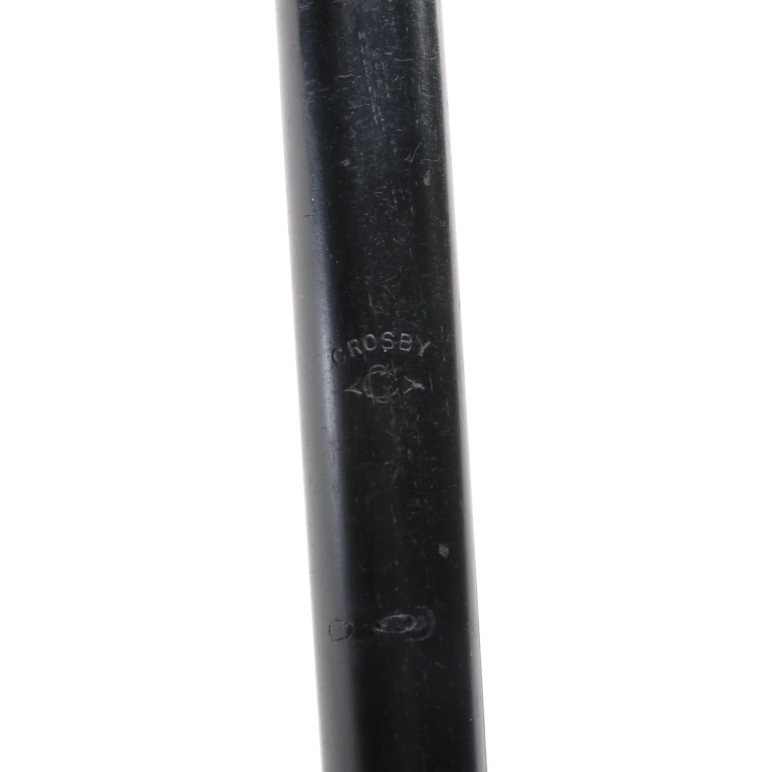 Cloos-Crosby Ebonized Wood Fife and Flute Instrument