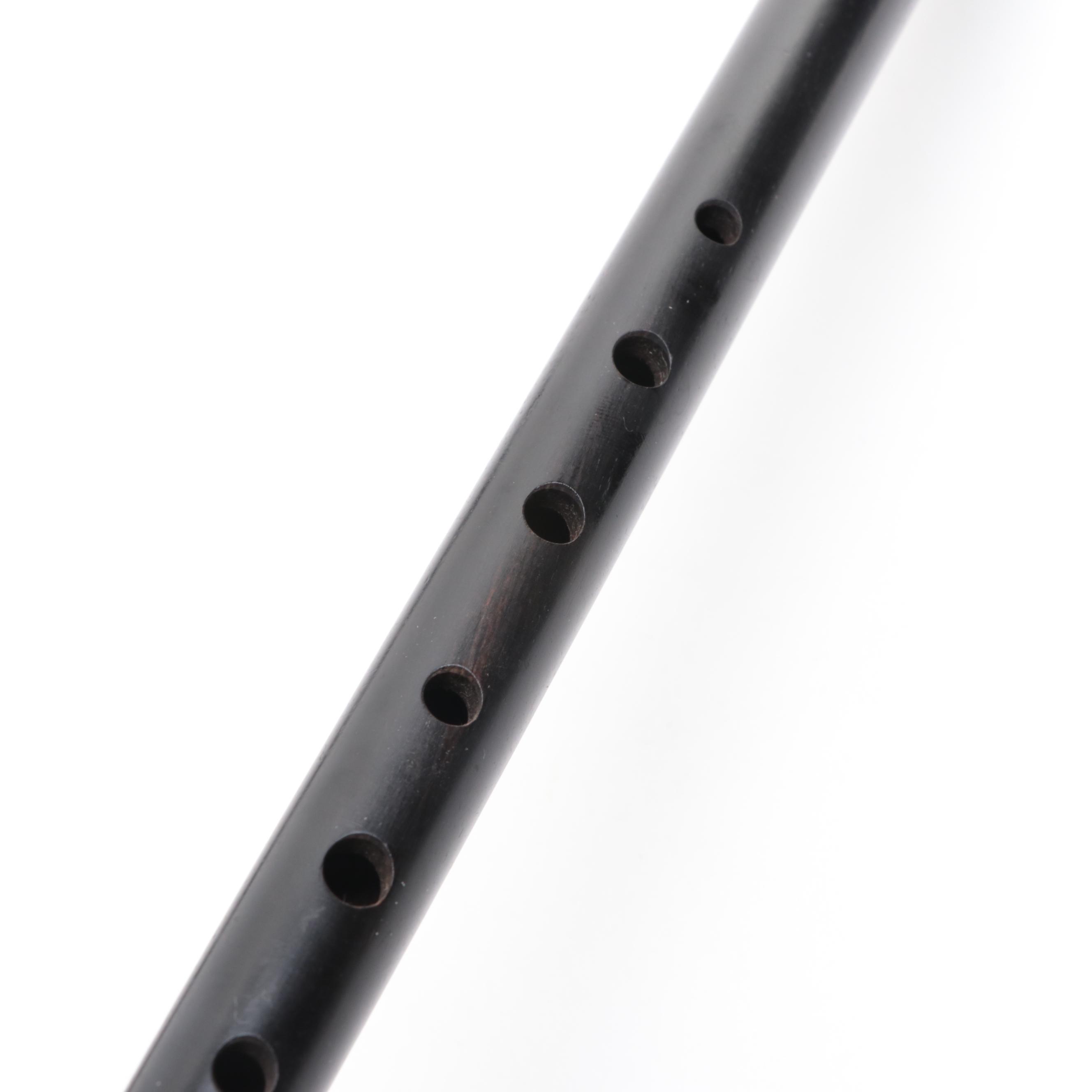 Cloos-Crosby Ebonized Wood Fife and Flute Instrument