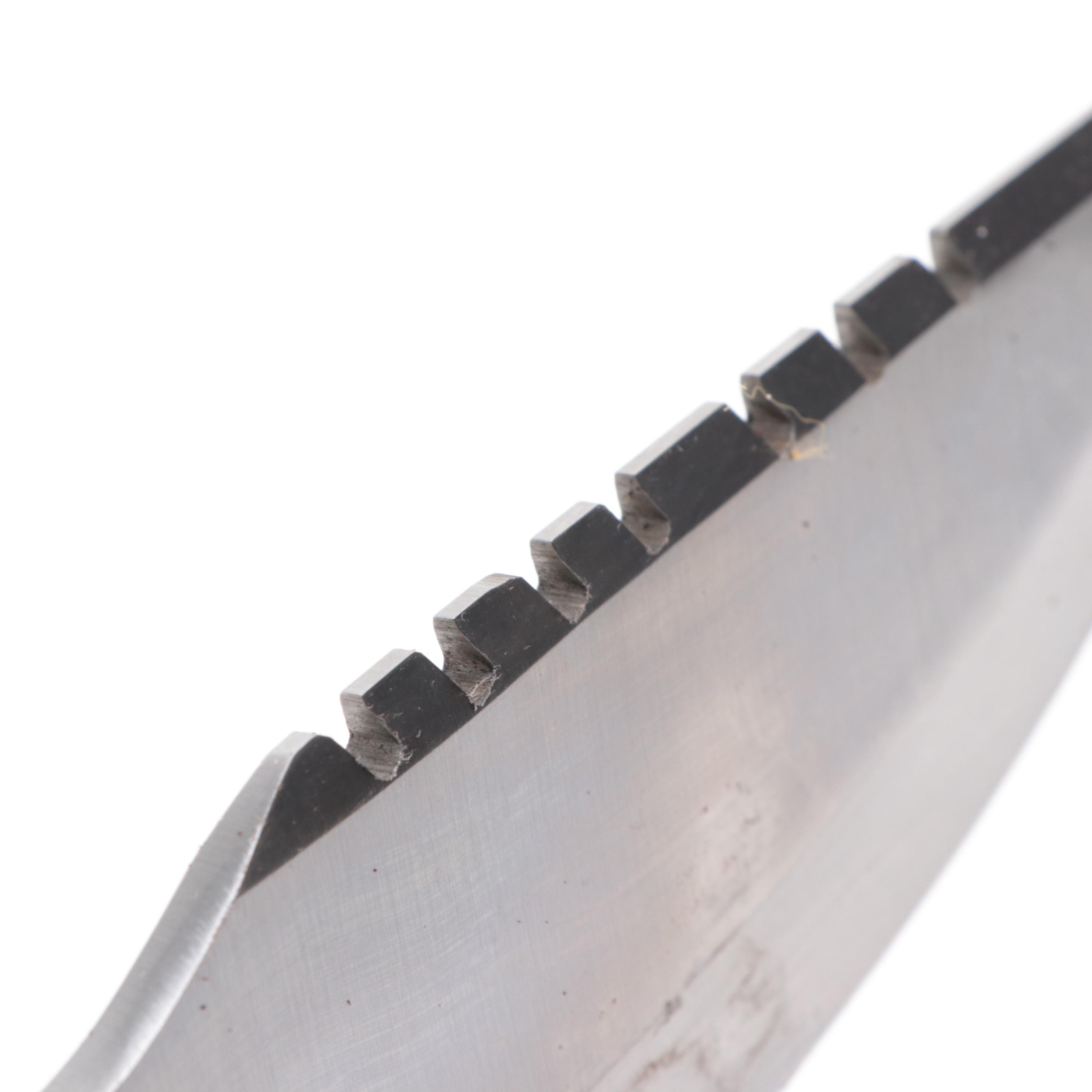 Wooden Handled and Stainless Steel Fixed Blade Knife with Leather Scabbard