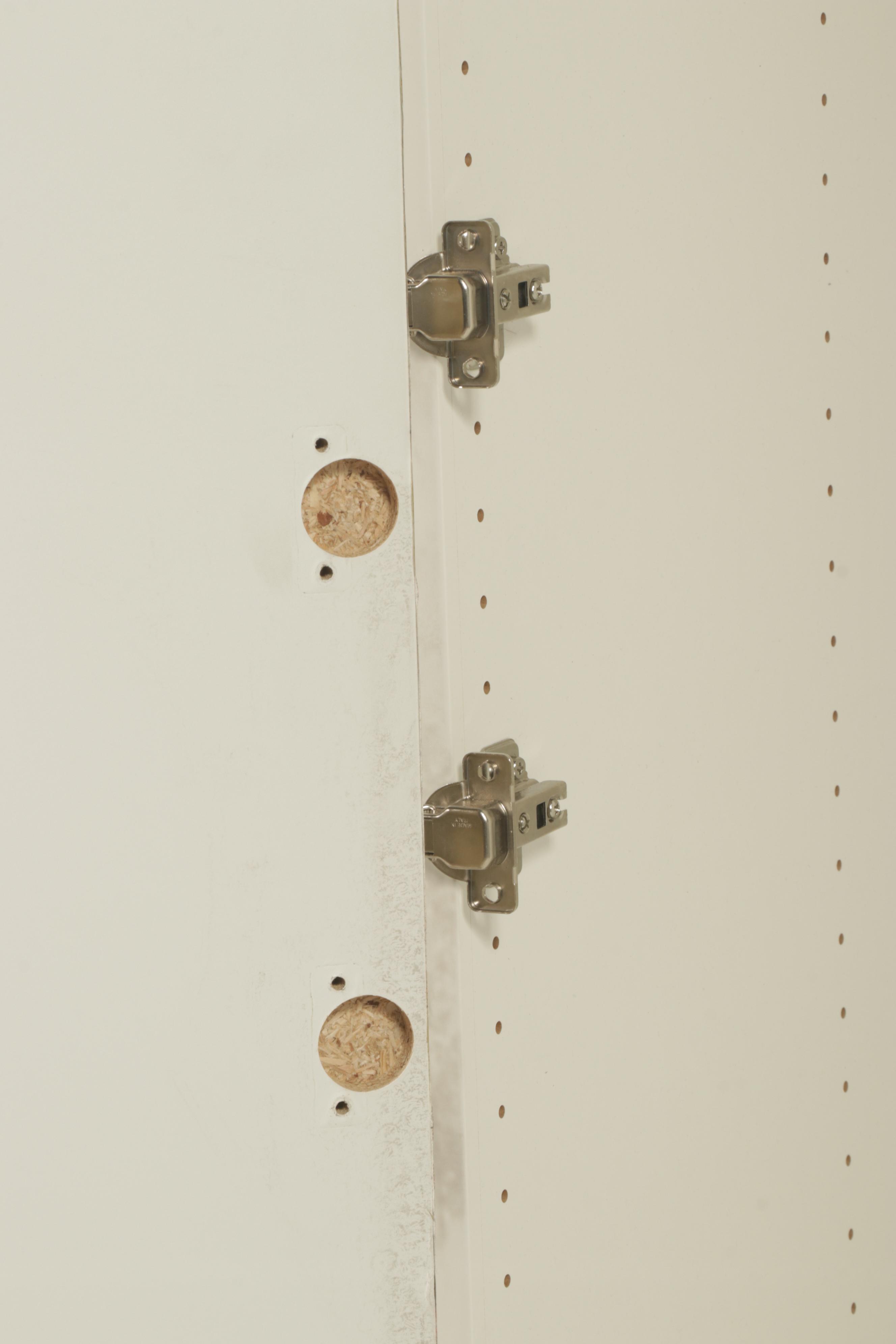 Vinyl Laminated Wardrobe Cabinets with Metallic Graphic Wrap and Cobra Handle