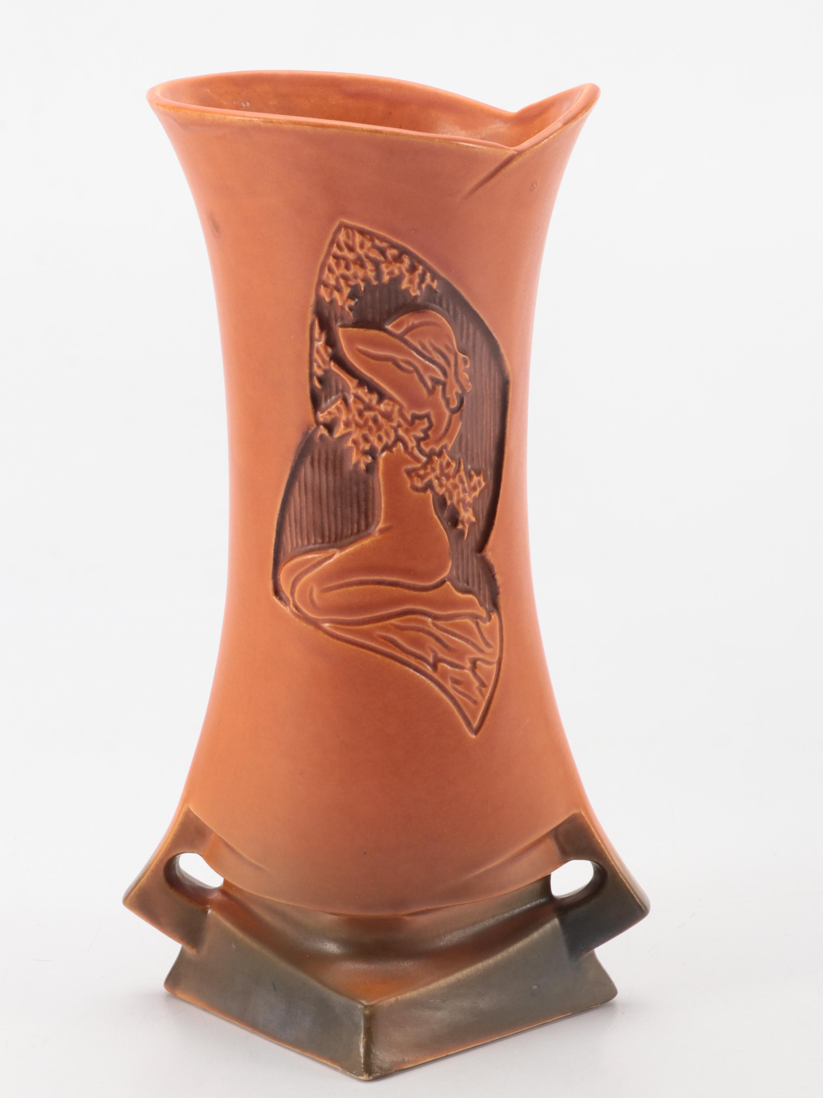 Roseville Pottery "Silhouette" and Other Roseville Ceramic Vases