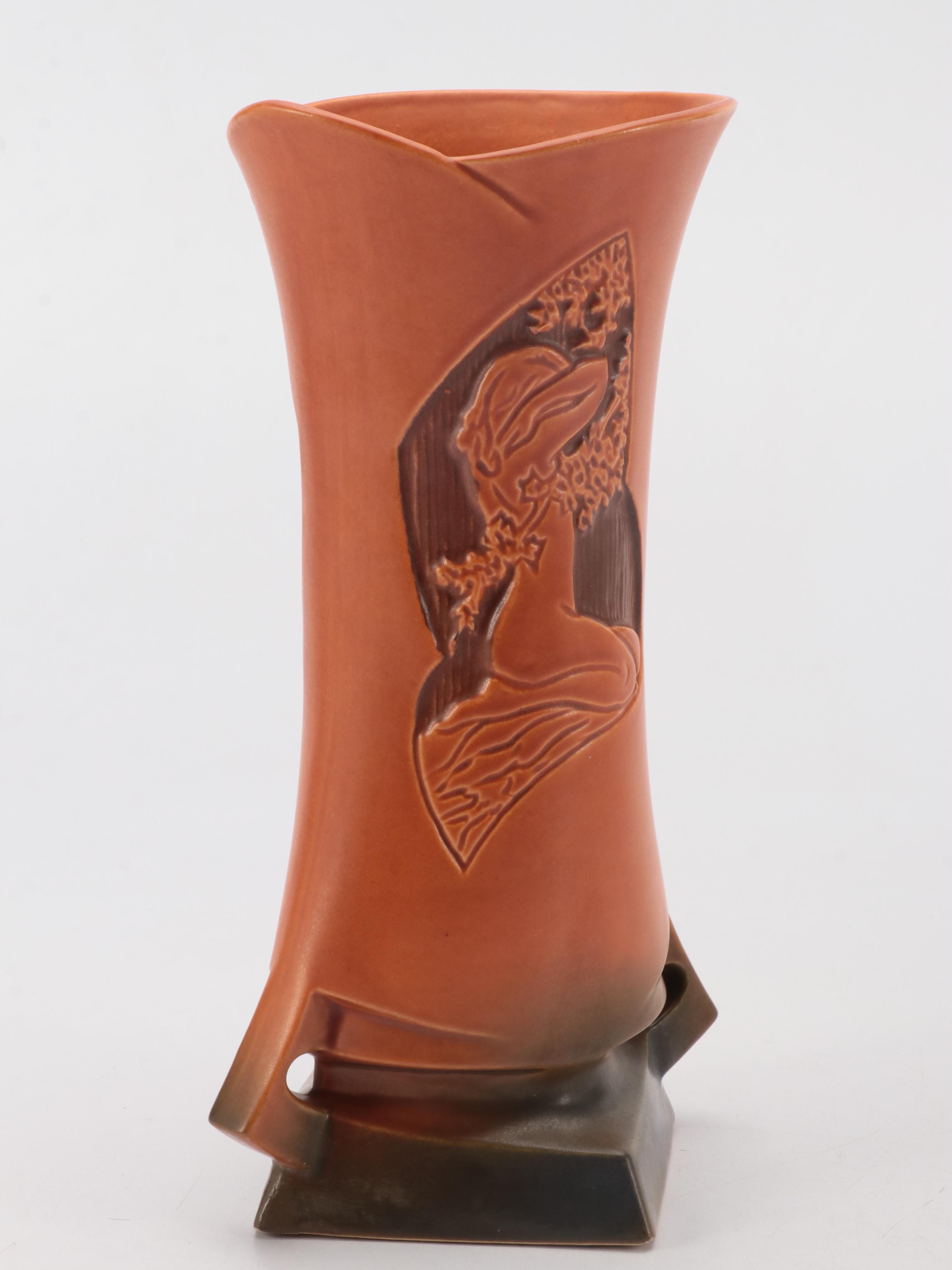 Roseville Pottery "Silhouette" and Other Roseville Ceramic Vases