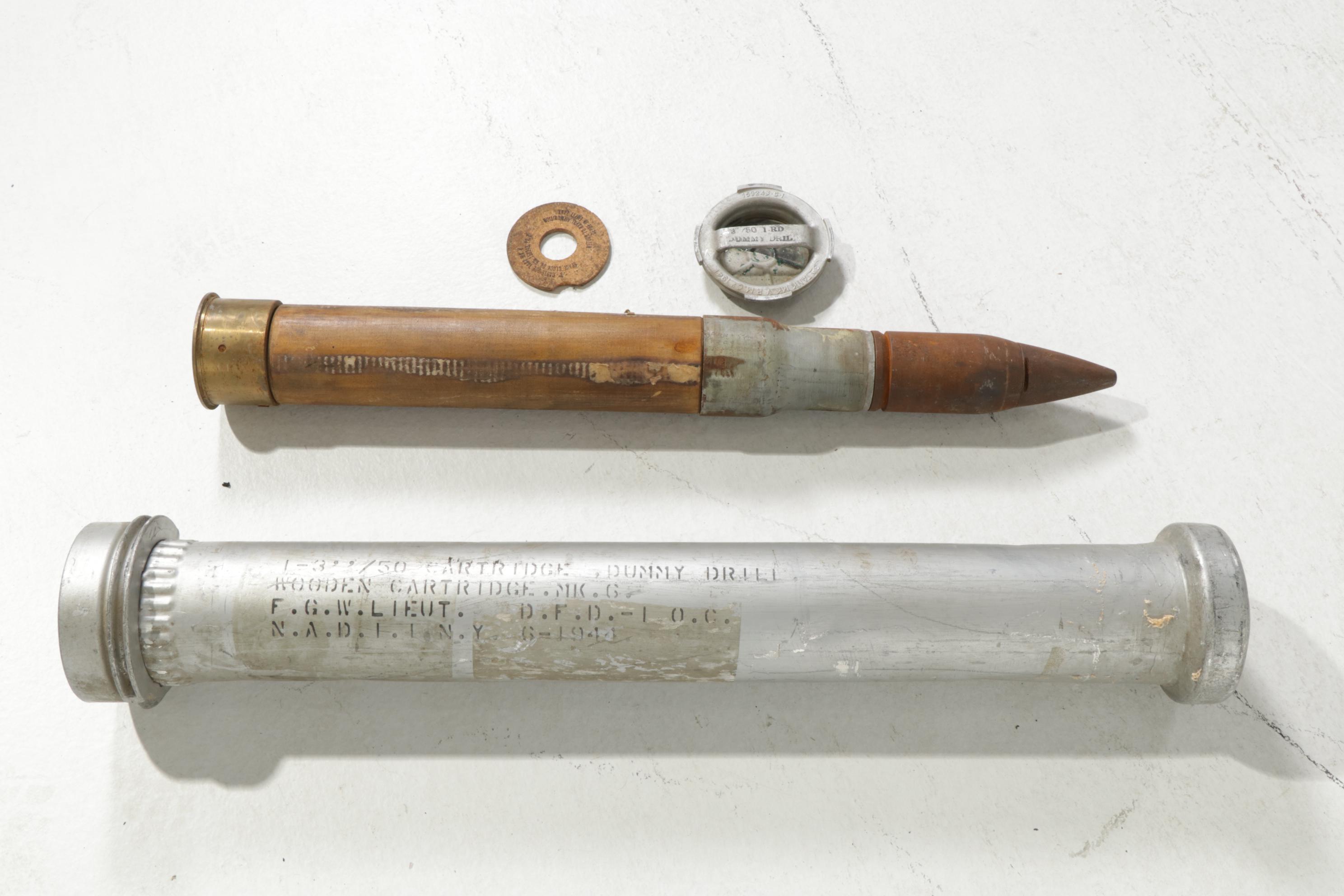 World War II Era Naval 3"/50 Cal. Dummy Drill Canister