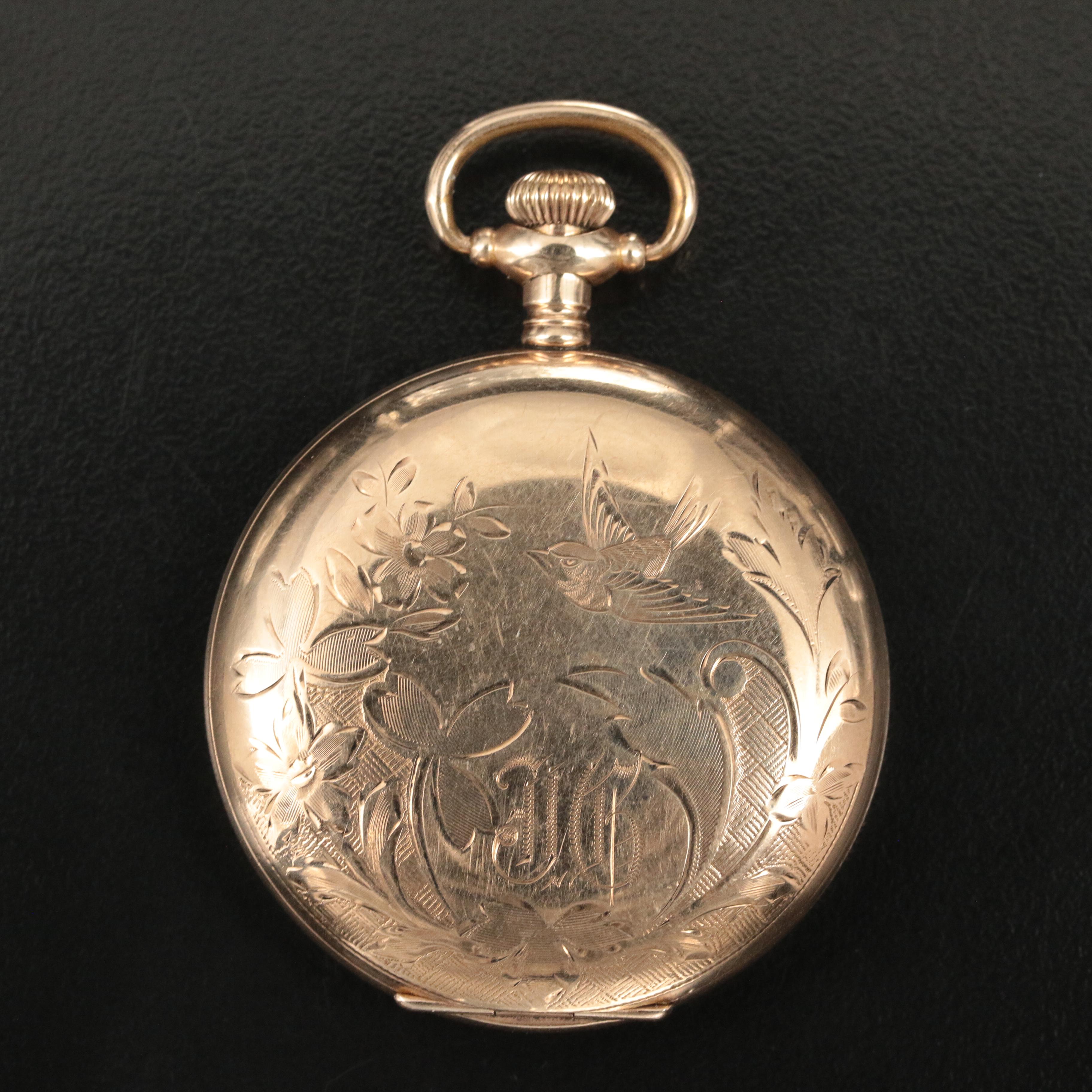 1916 Elgin Gold-Filled Hunting Case Pocket Watch