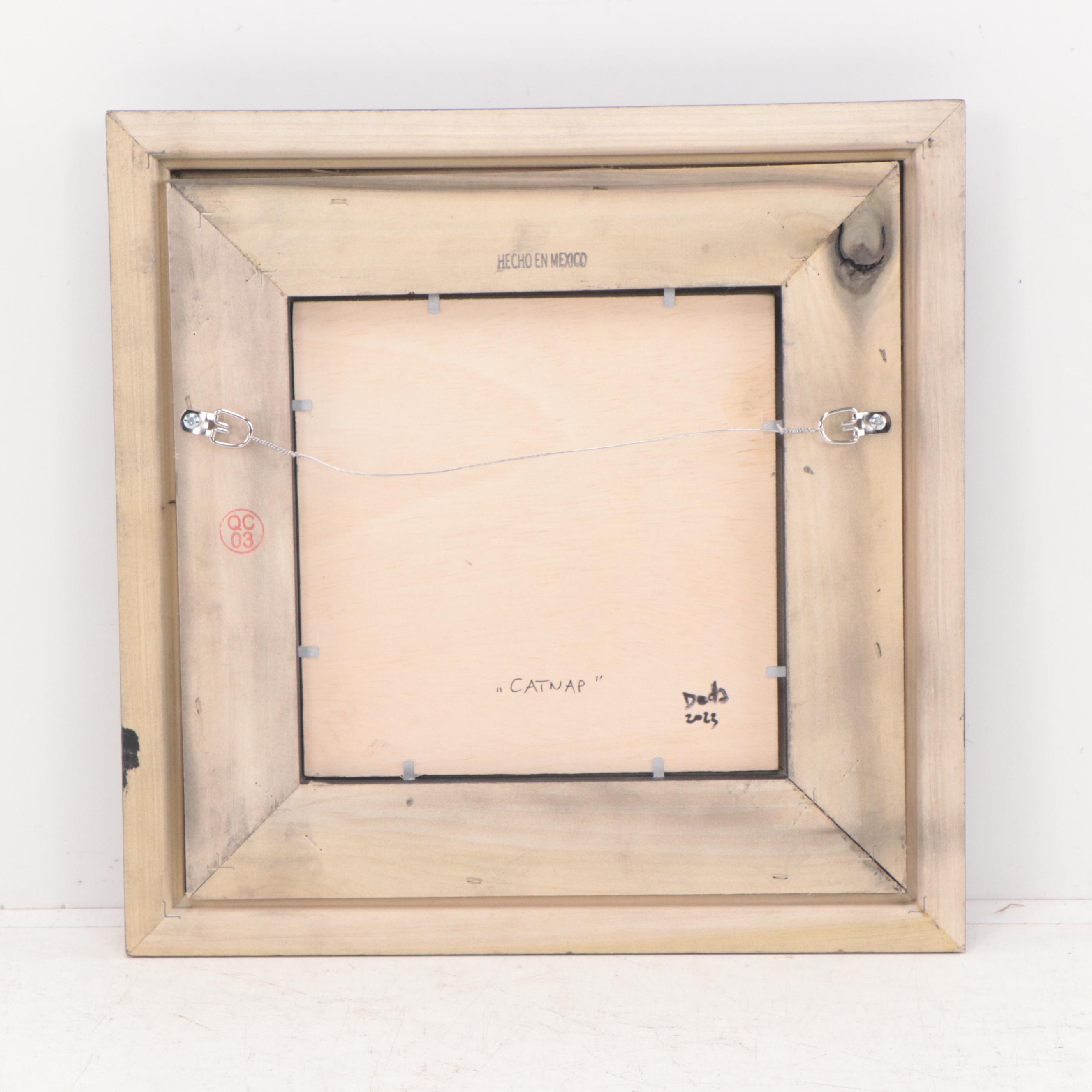 Adam Deda Oil Painting "Catnap," 2023