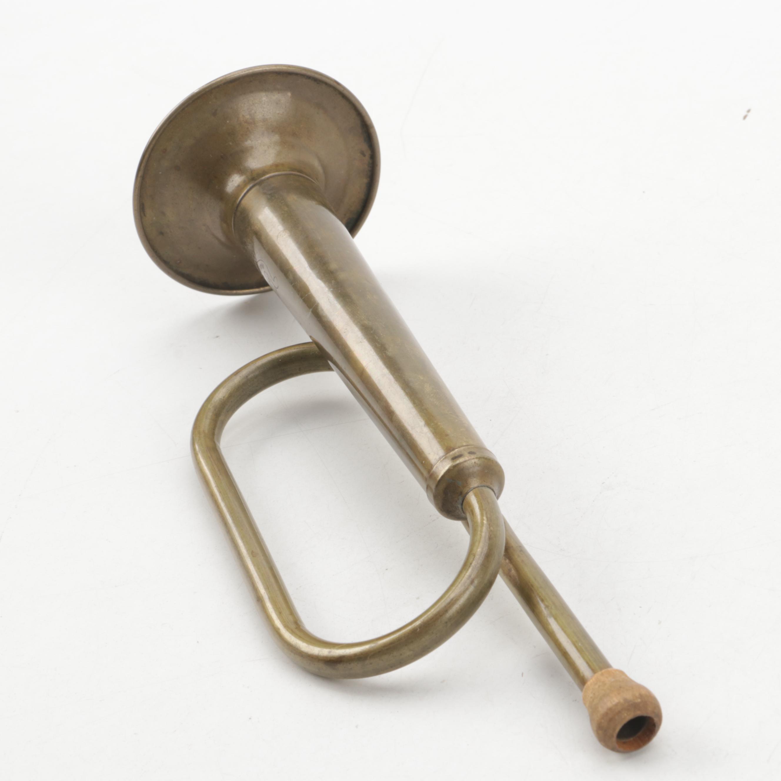 Antique Brass Fox Hunt Signaling Horns